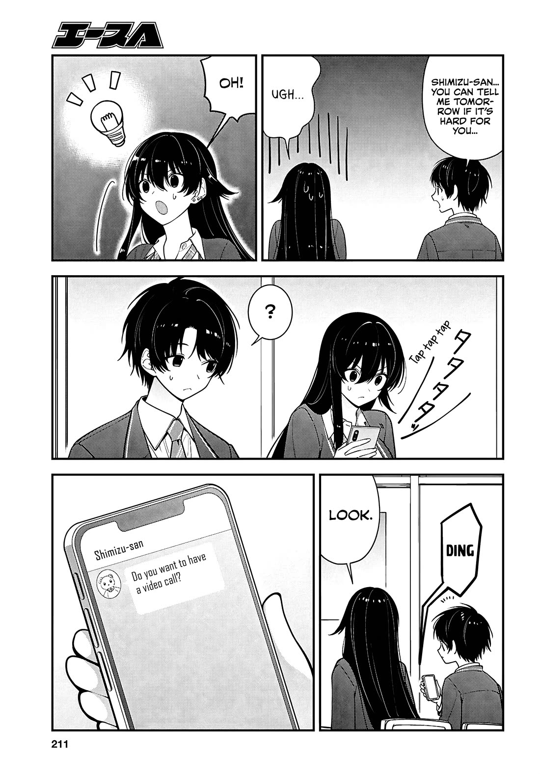 The Delinquent Shimizu-san Sitting Next to Me Has Dyed Her Hair Black chapter 17 page 14