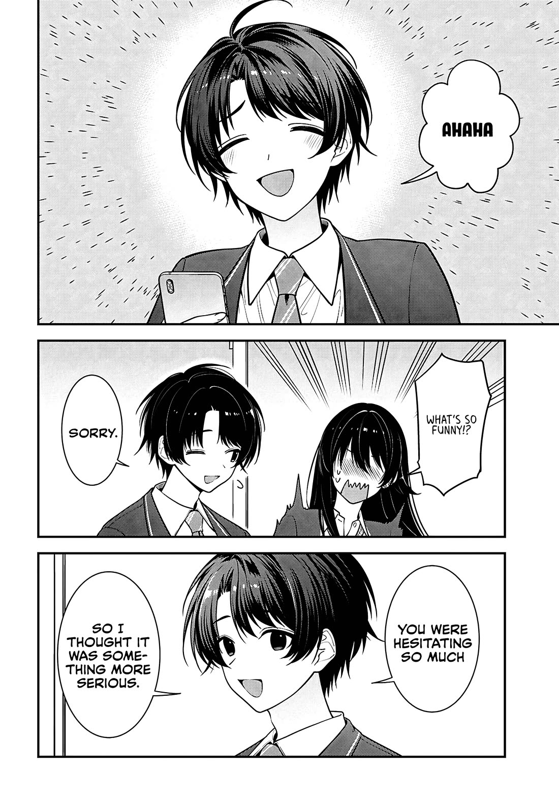The Delinquent Shimizu-san Sitting Next to Me Has Dyed Her Hair Black chapter 17 page 15