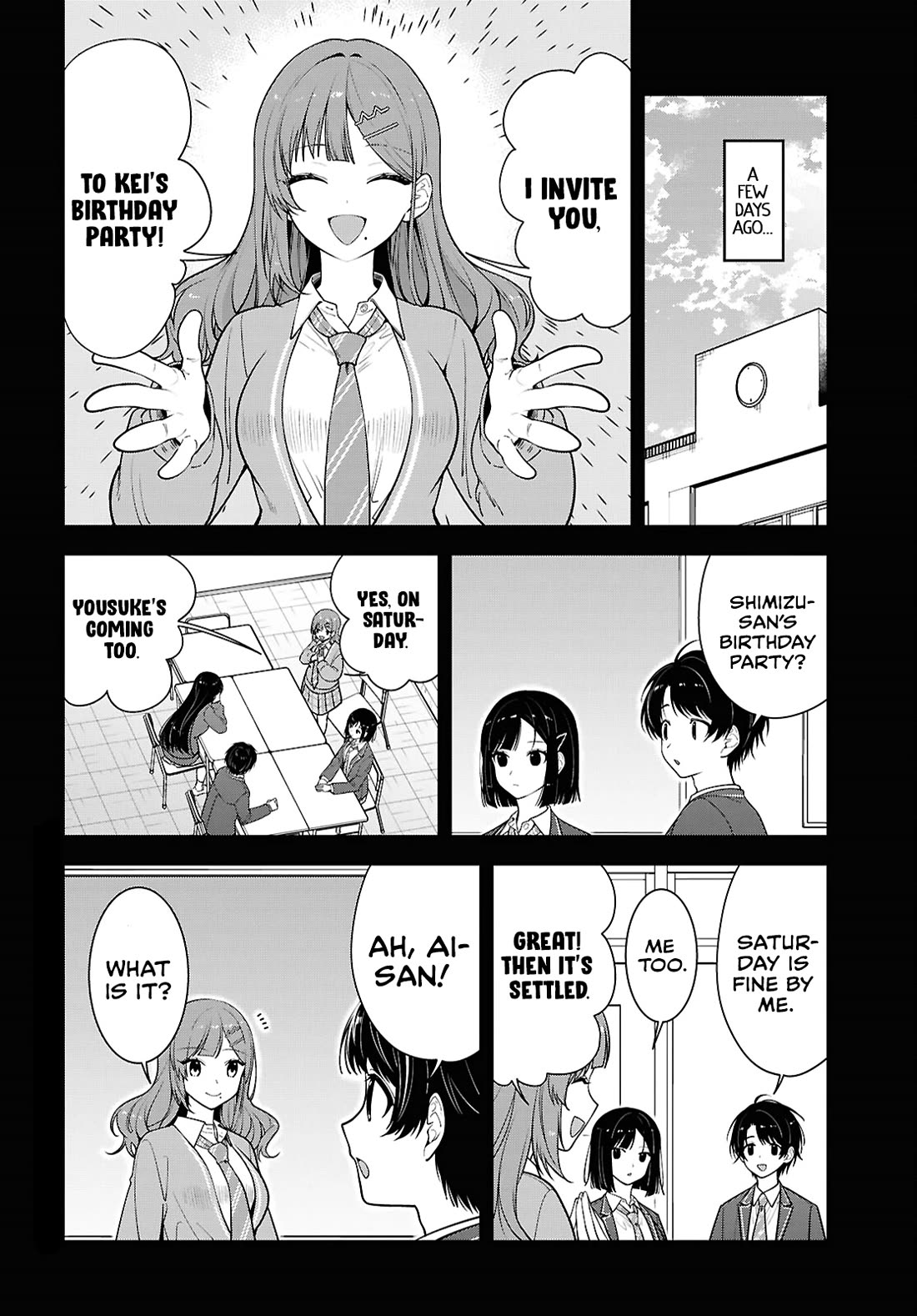 The Delinquent Shimizu-san Sitting Next to Me Has Dyed Her Hair Black chapter 18 page 2