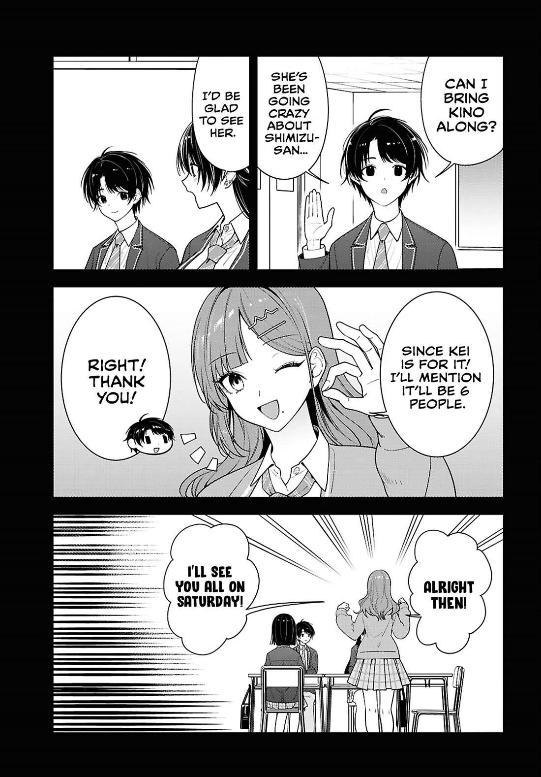 The Delinquent Shimizu-san Sitting Next to Me Has Dyed Her Hair Black chapter 18 page 3