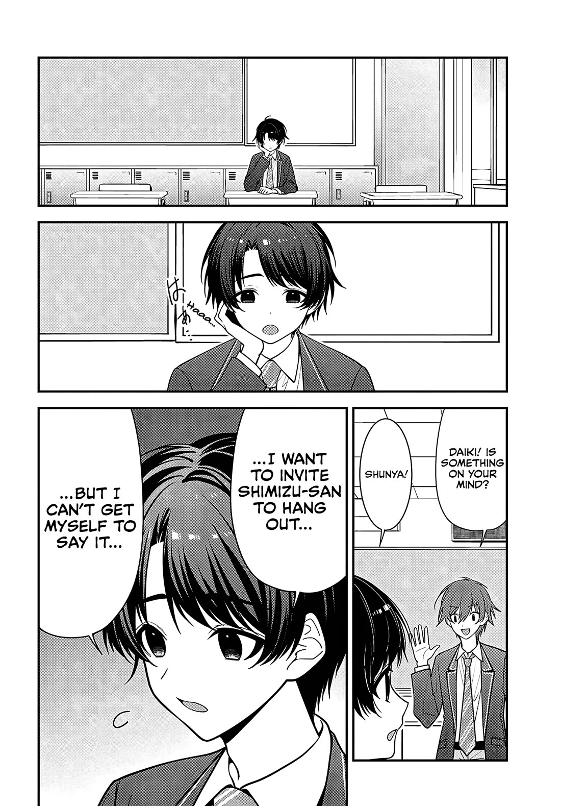 The Delinquent Shimizu-san Sitting Next to Me Has Dyed Her Hair Black chapter 19 page 4