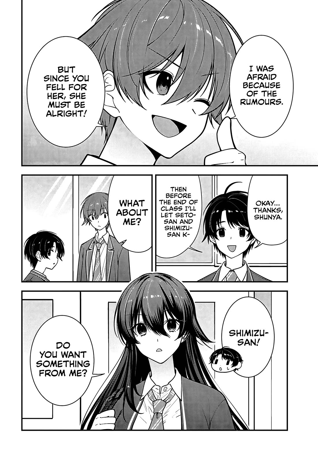 The Delinquent Shimizu-san Sitting Next to Me Has Dyed Her Hair Black chapter 19 page 6