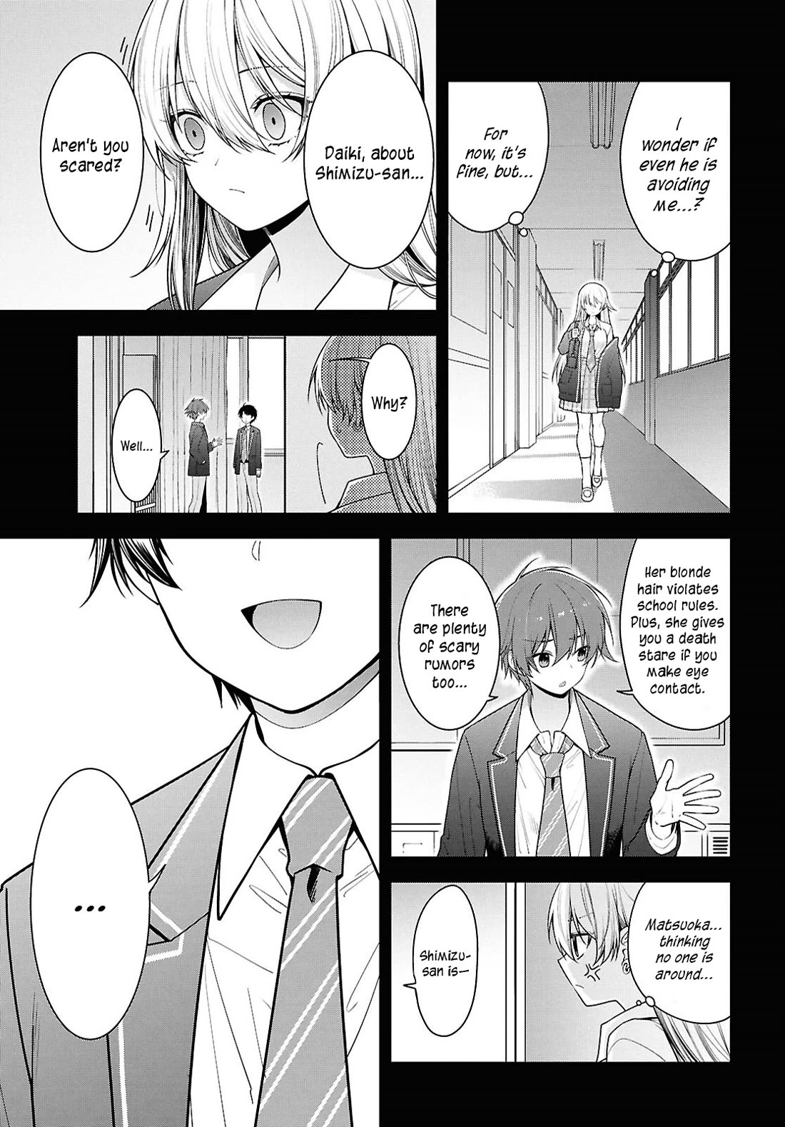 The Delinquent Shimizu-san Sitting Next to Me Has Dyed Her Hair Black chapter 5 page 3