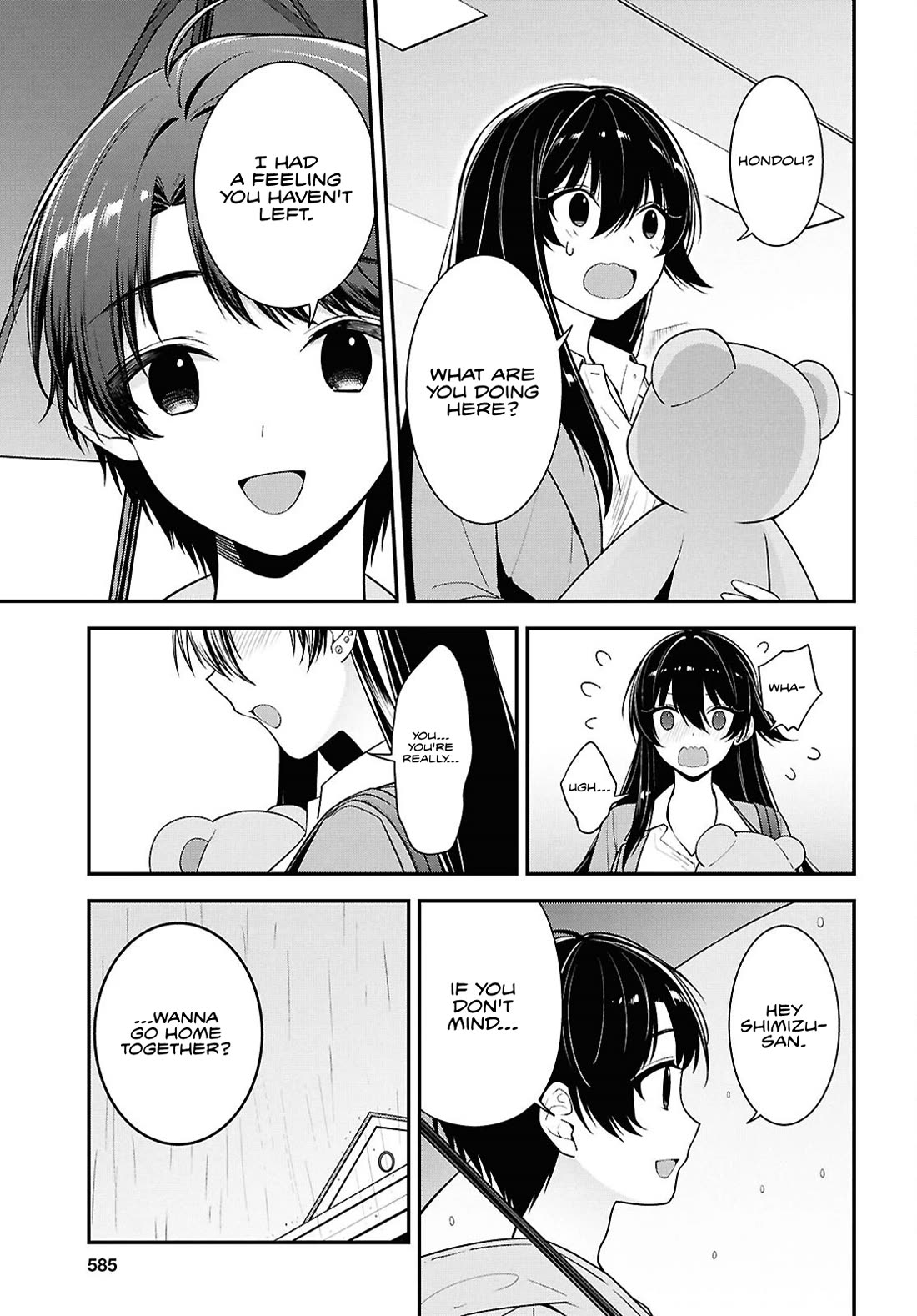 The Delinquent Shimizu-san Sitting Next to Me Has Dyed Her Hair Black chapter 8.1 page 12