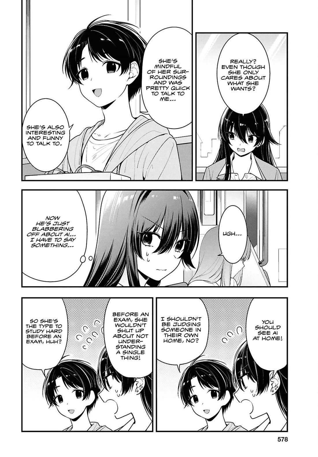 The Delinquent Shimizu-san Sitting Next to Me Has Dyed Her Hair Black chapter 8.1 page 5