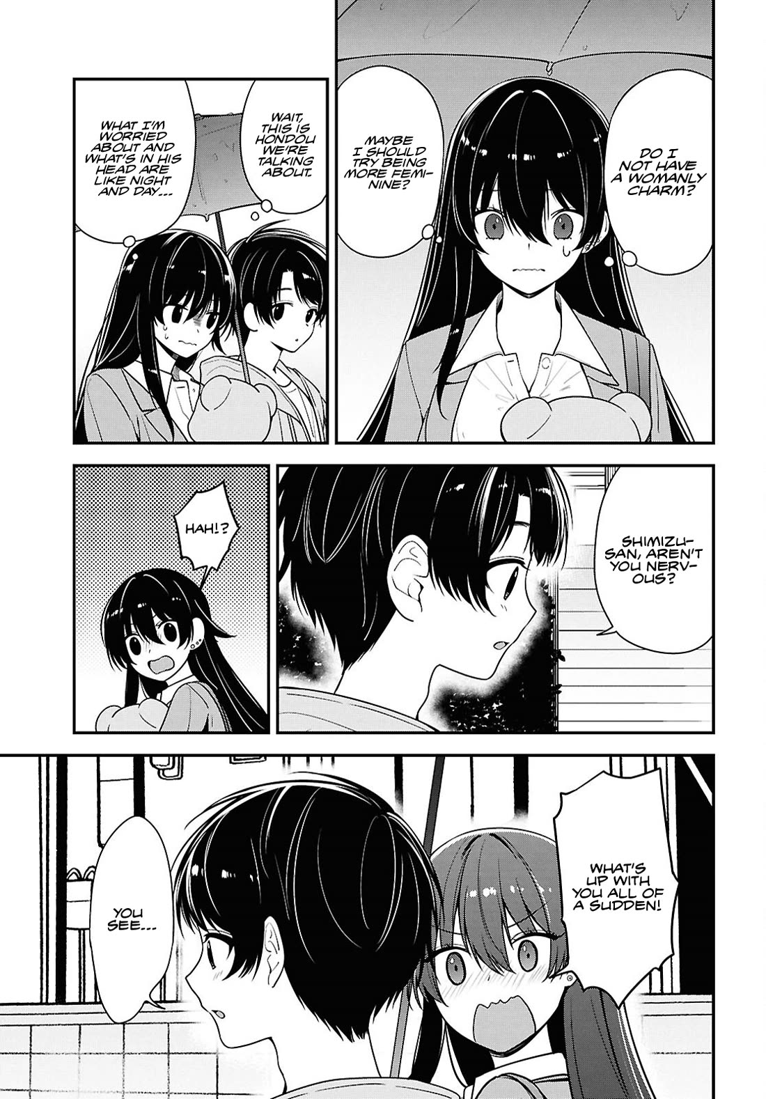 The Delinquent Shimizu-san Sitting Next to Me Has Dyed Her Hair Black chapter 8.2 page 11