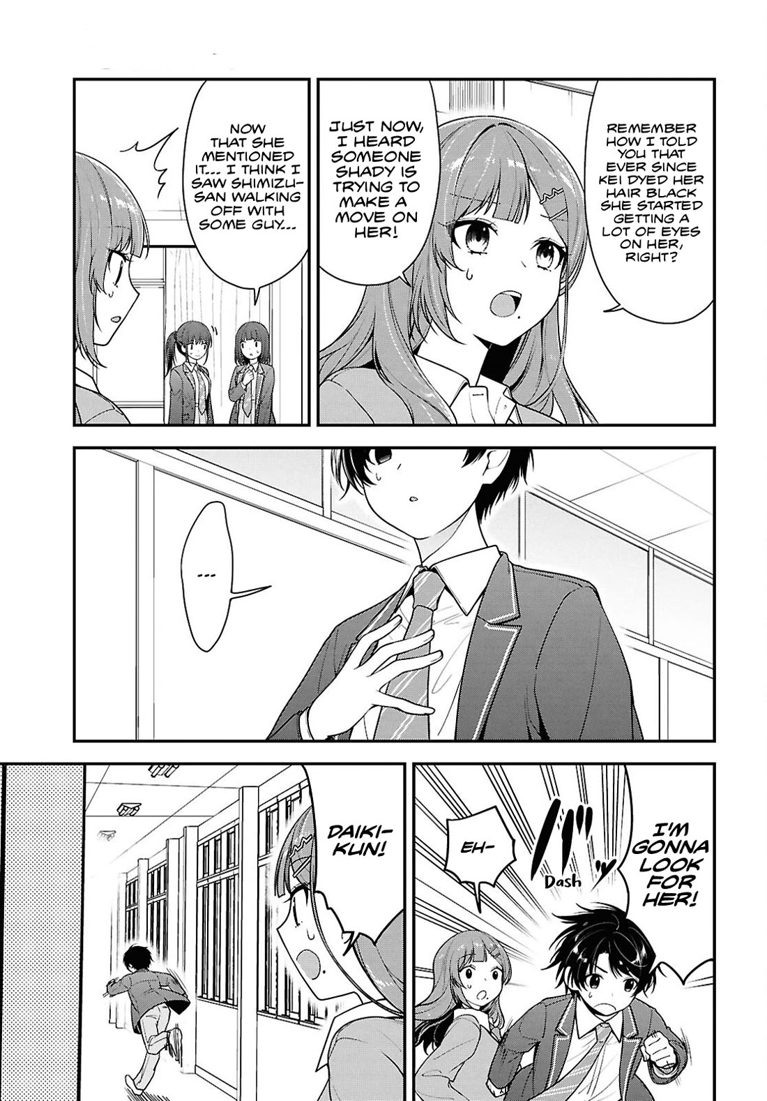 The Delinquent Shimizu-san Sitting Next to Me Has Dyed Her Hair Black chapter 9 page 11