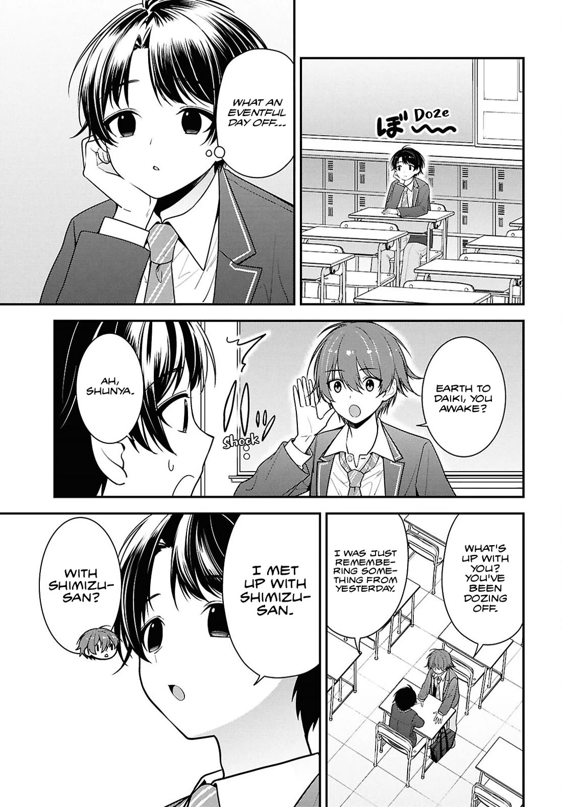 The Delinquent Shimizu-san Sitting Next to Me Has Dyed Her Hair Black chapter 9 page 7