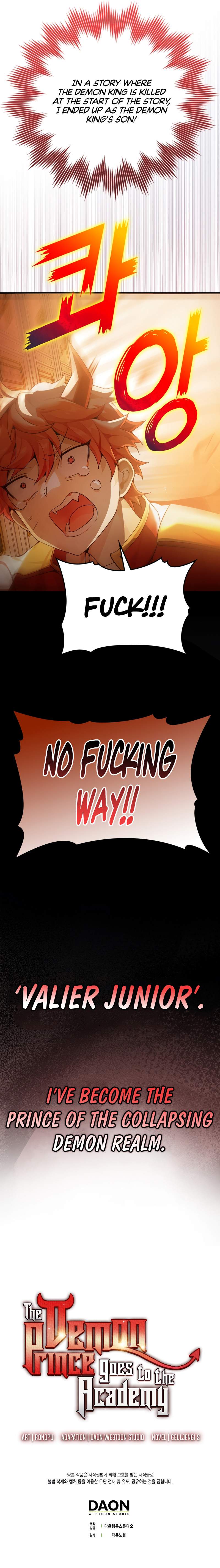 The Demon Prince goes to the Academy chapter 1 page 18