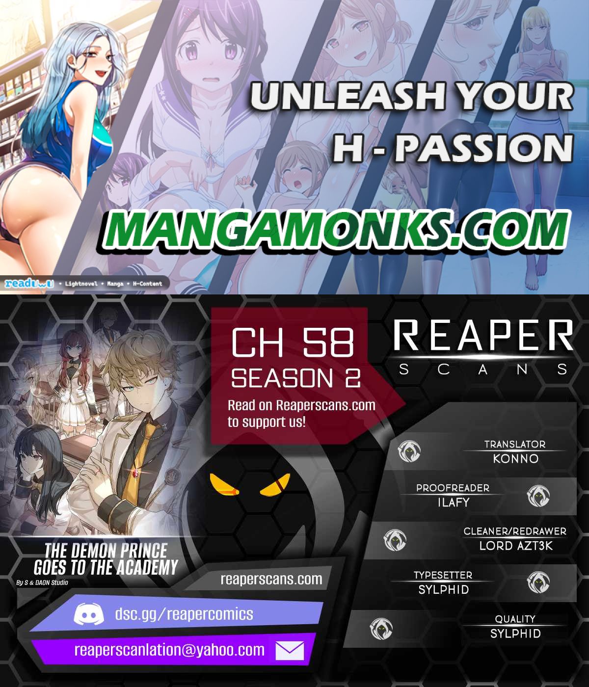 The Demon Prince goes to the Academy chapter 58 page 1