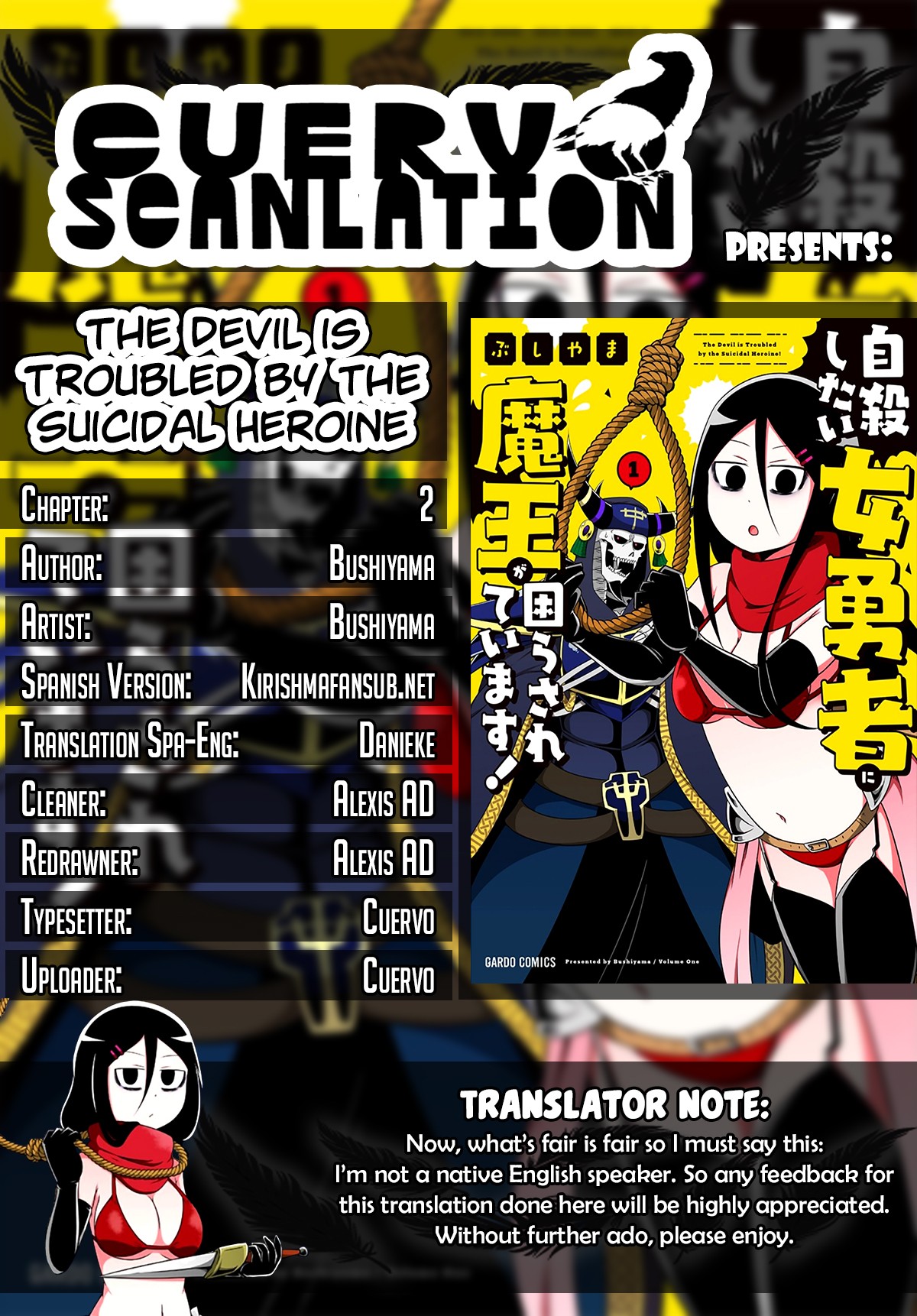 The Devil is Troubled by the Suicidal Heroine chapter 2 page 1