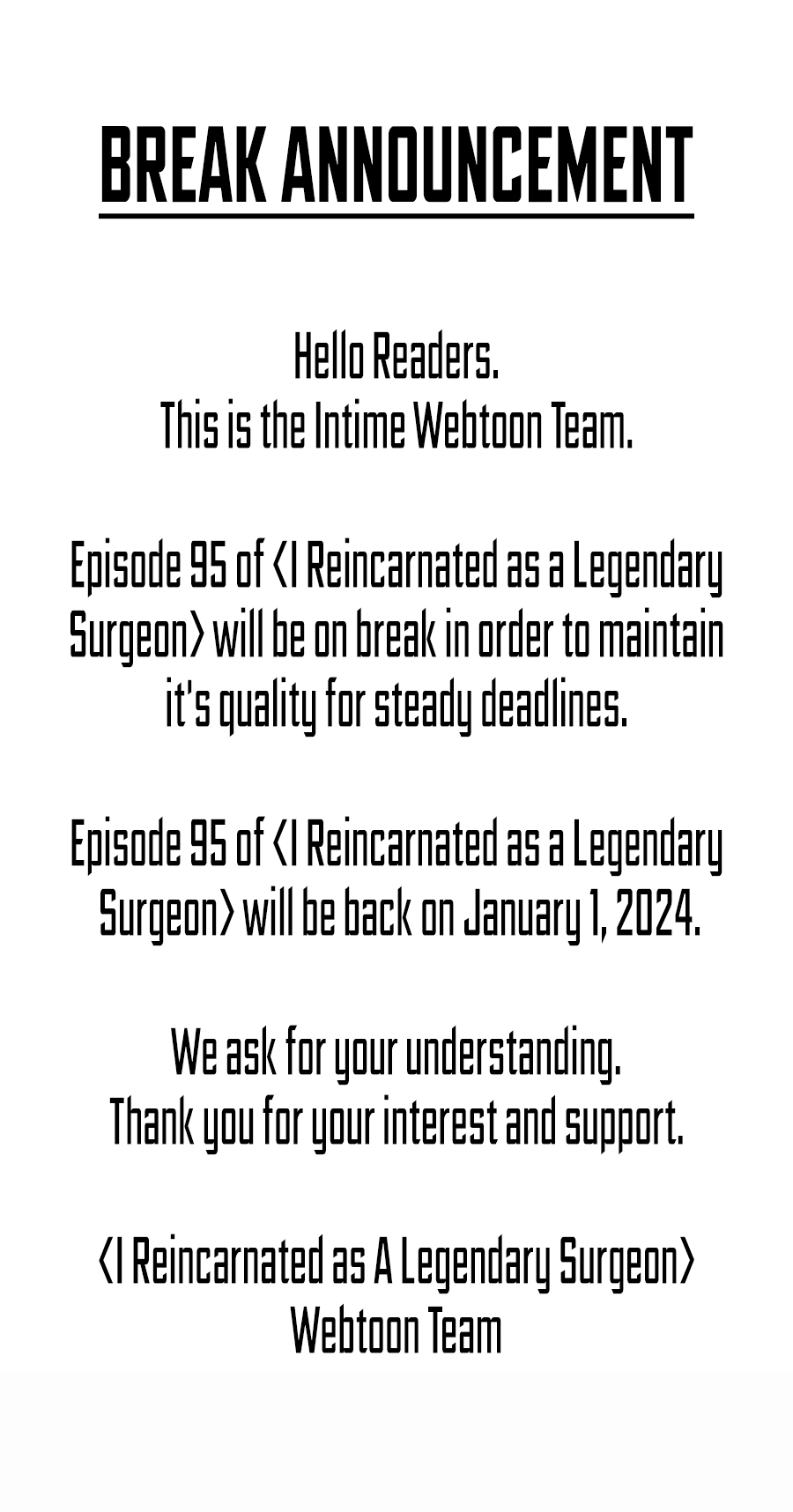 The Divine Surgeon chapter 94.5 page 1