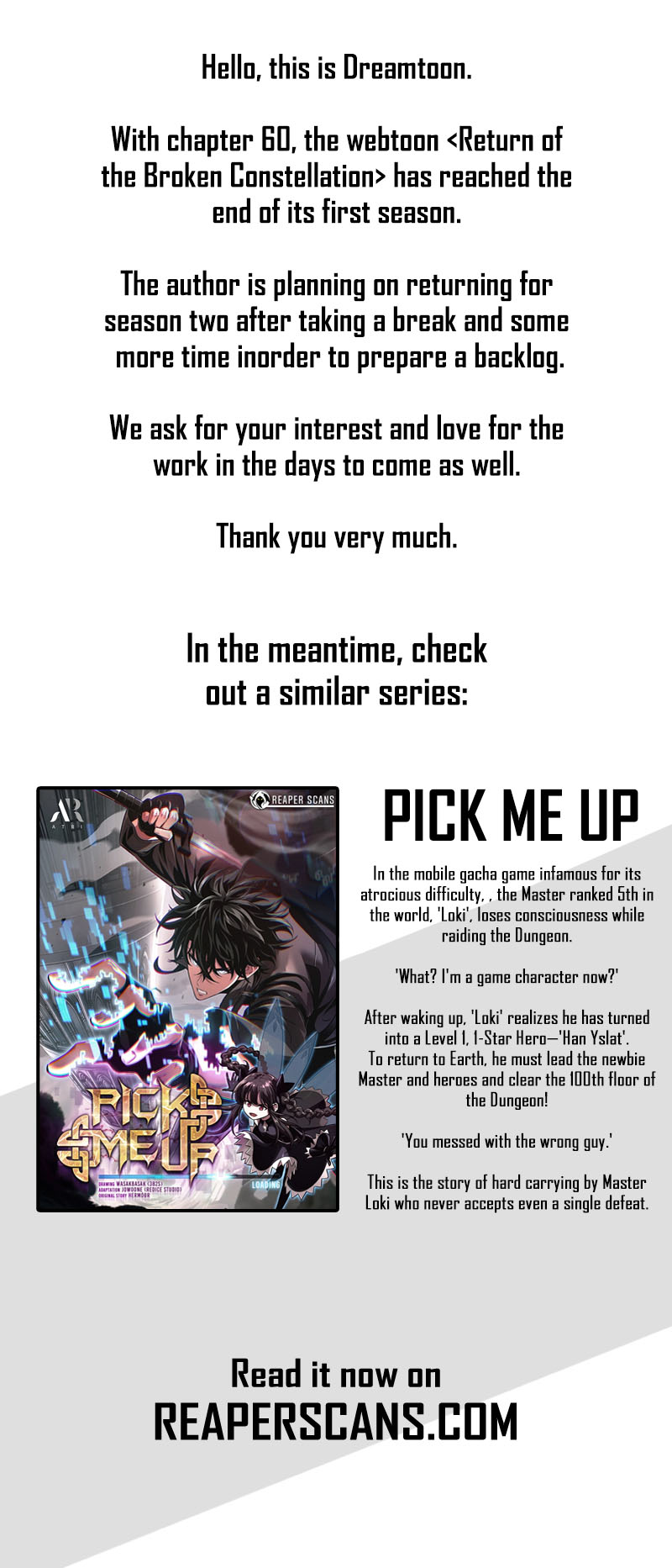 The Divine Twilight’s Return chapter 60.5 page 1