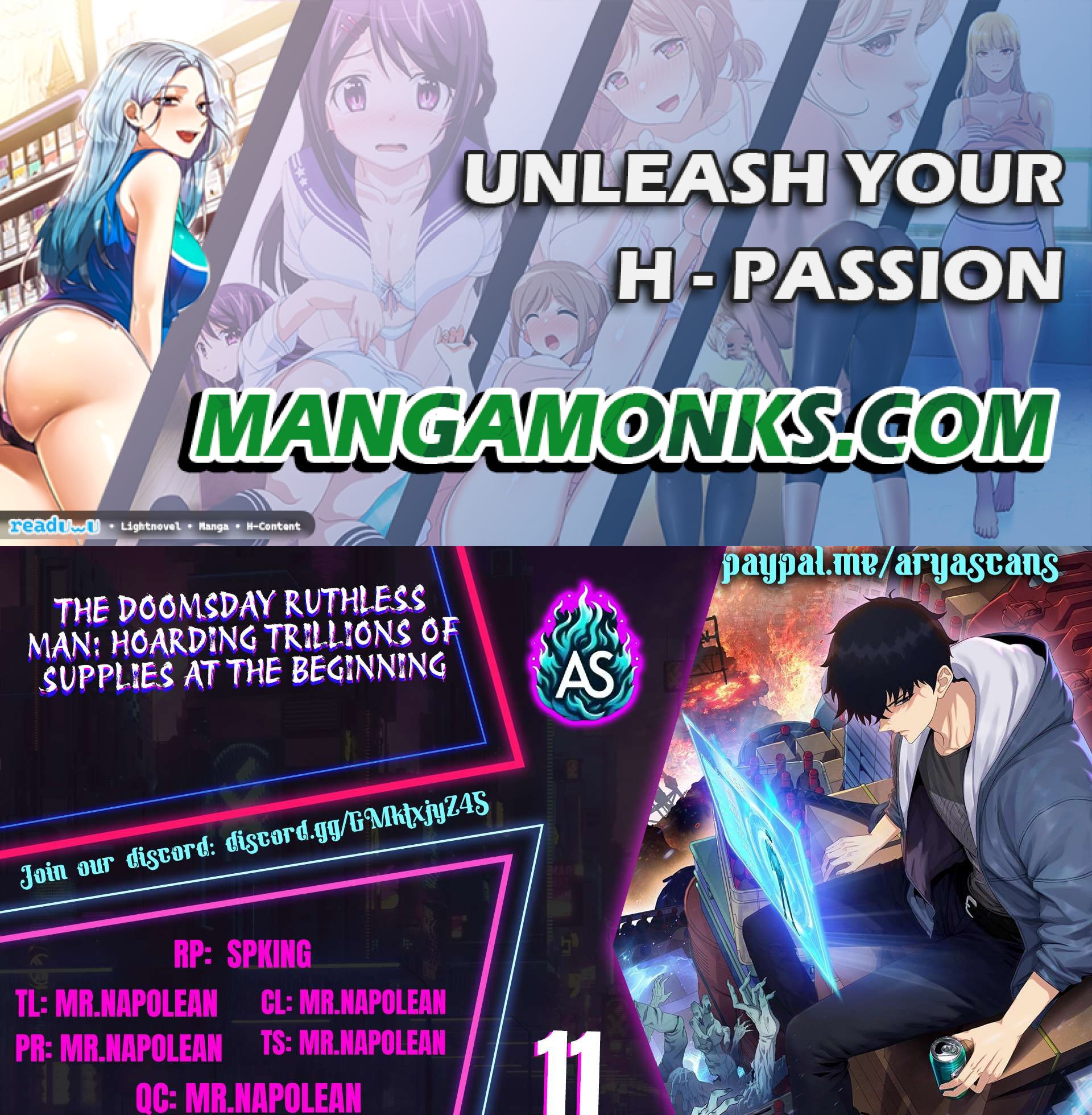 The Doomsday Ruthless Man: Hoarding Trillions of Supplies at the Beginning chapter 11 page 1