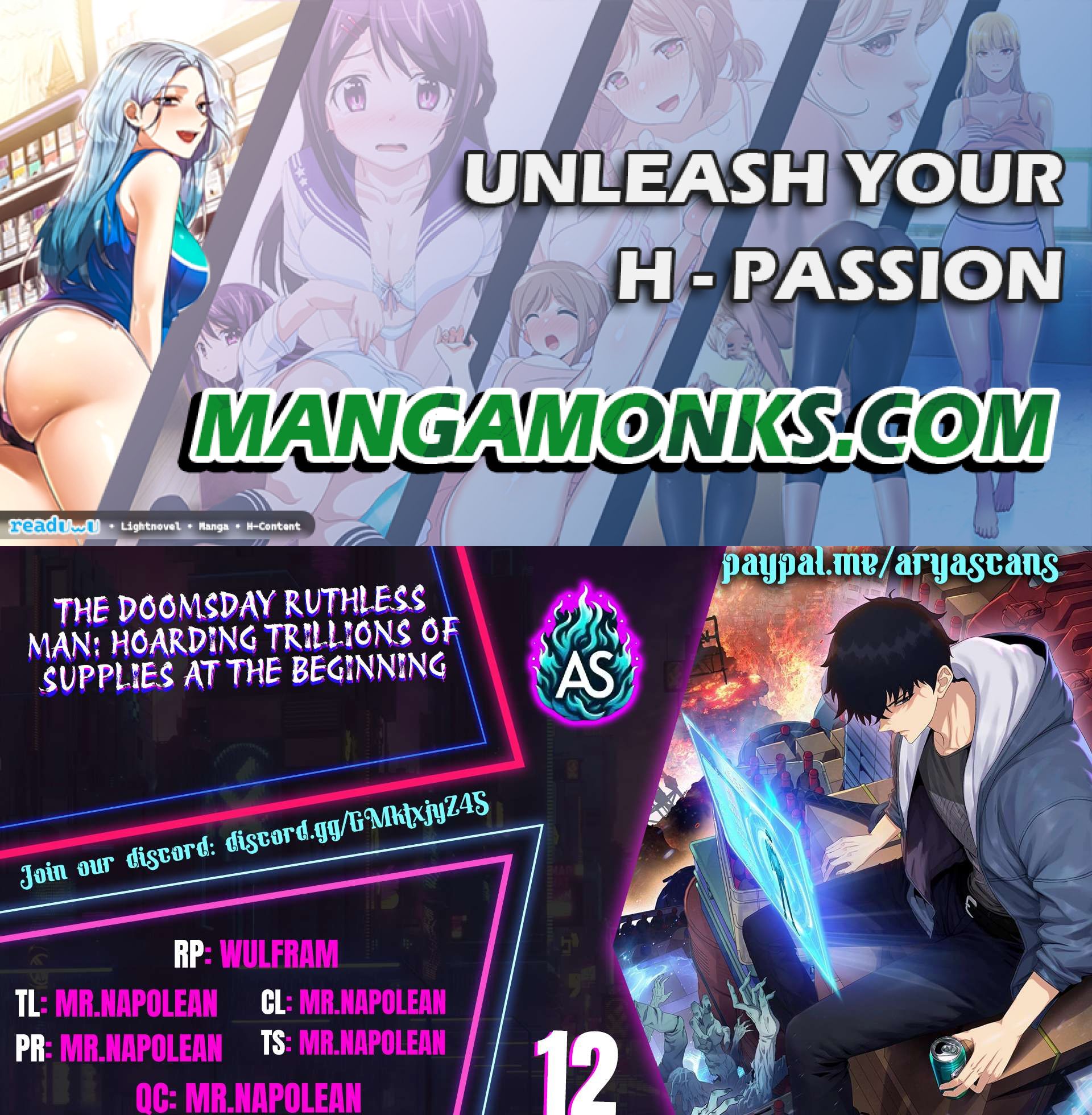 The Doomsday Ruthless Man: Hoarding Trillions of Supplies at the Beginning chapter 12 page 1