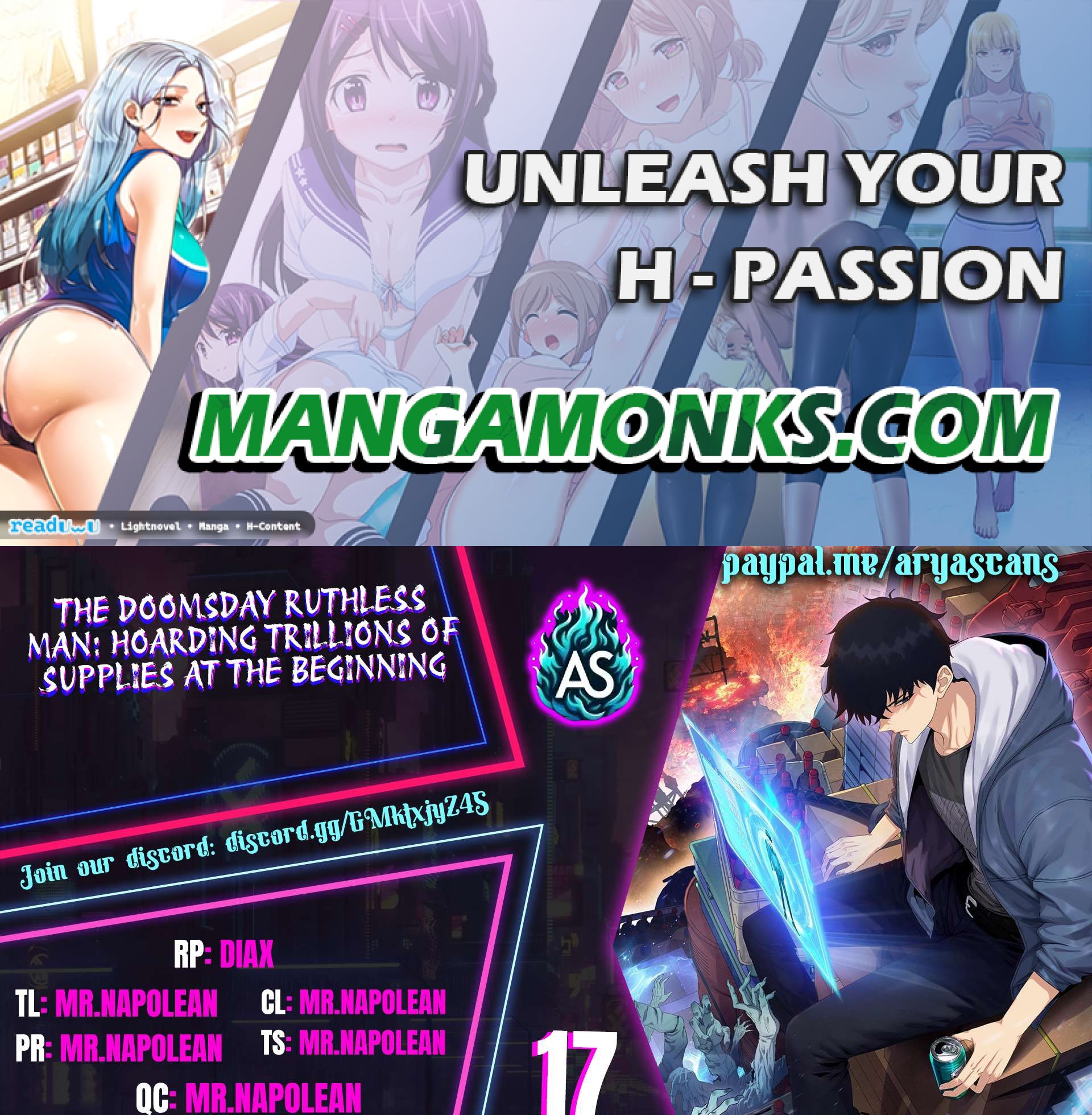 The Doomsday Ruthless Man: Hoarding Trillions of Supplies at the Beginning chapter 17 page 1