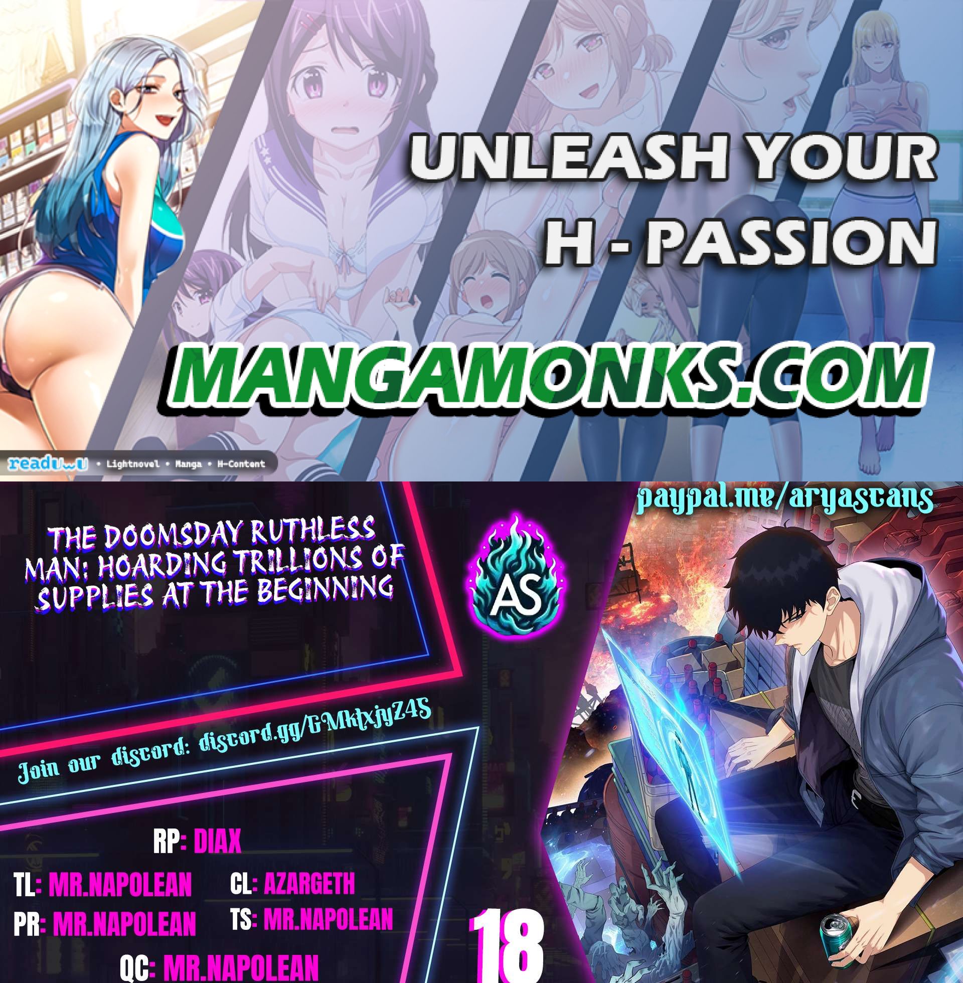 The Doomsday Ruthless Man: Hoarding Trillions of Supplies at the Beginning chapter 18 page 1