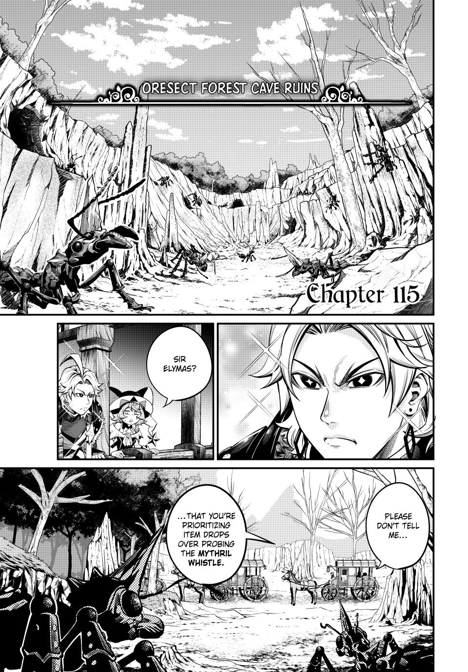 The Exiled Reincarnated Heavy Knight Is Unrivaled In Game Knowledge chapter 115 page 1