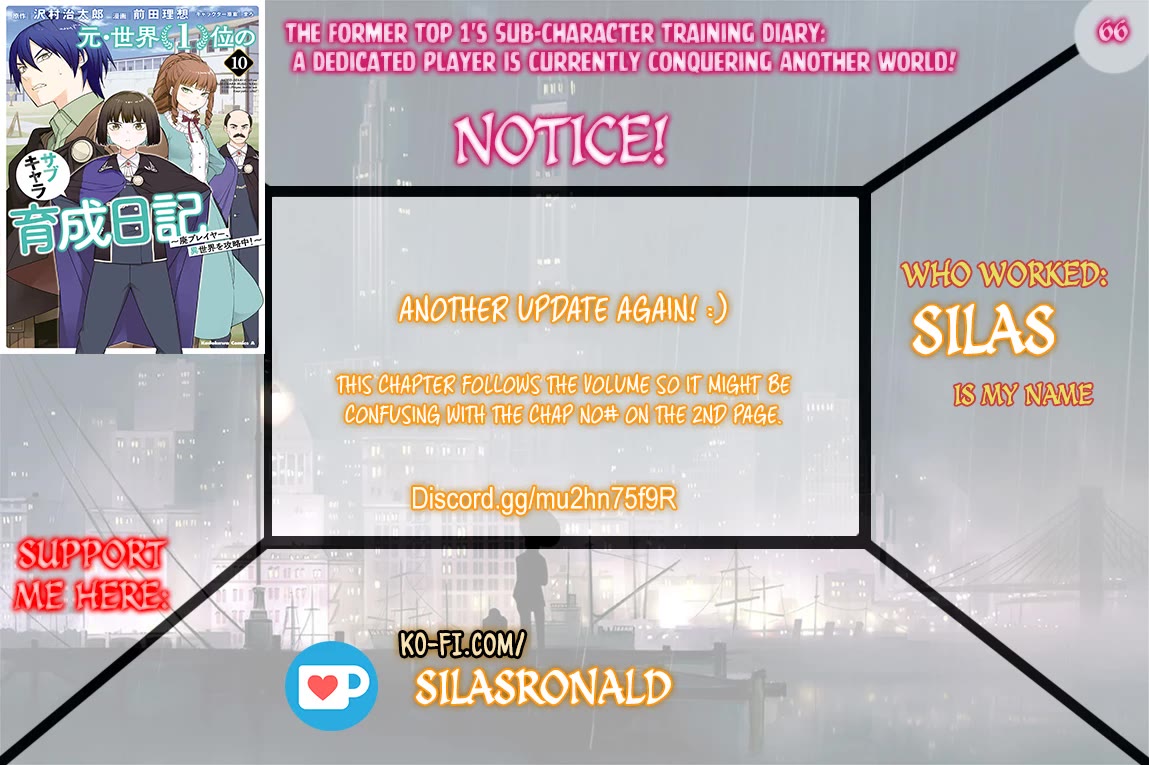 The Former Top 1's Sub-Character Training Diary ~A Dedicated Player is Currently Conquering Another World!~ chapter 66 page 1