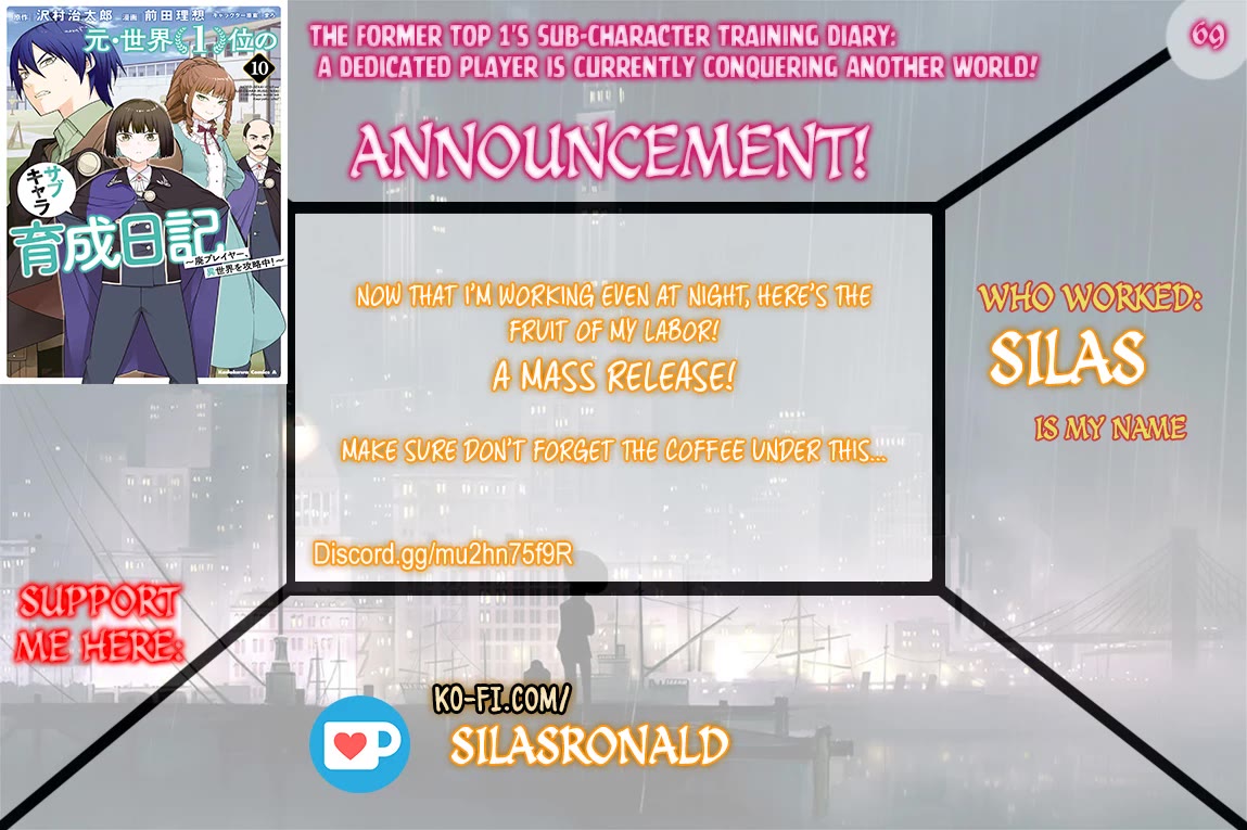 The Former Top 1's Sub-Character Training Diary ~A Dedicated Player is Currently Conquering Another World!~ chapter 69 page 1