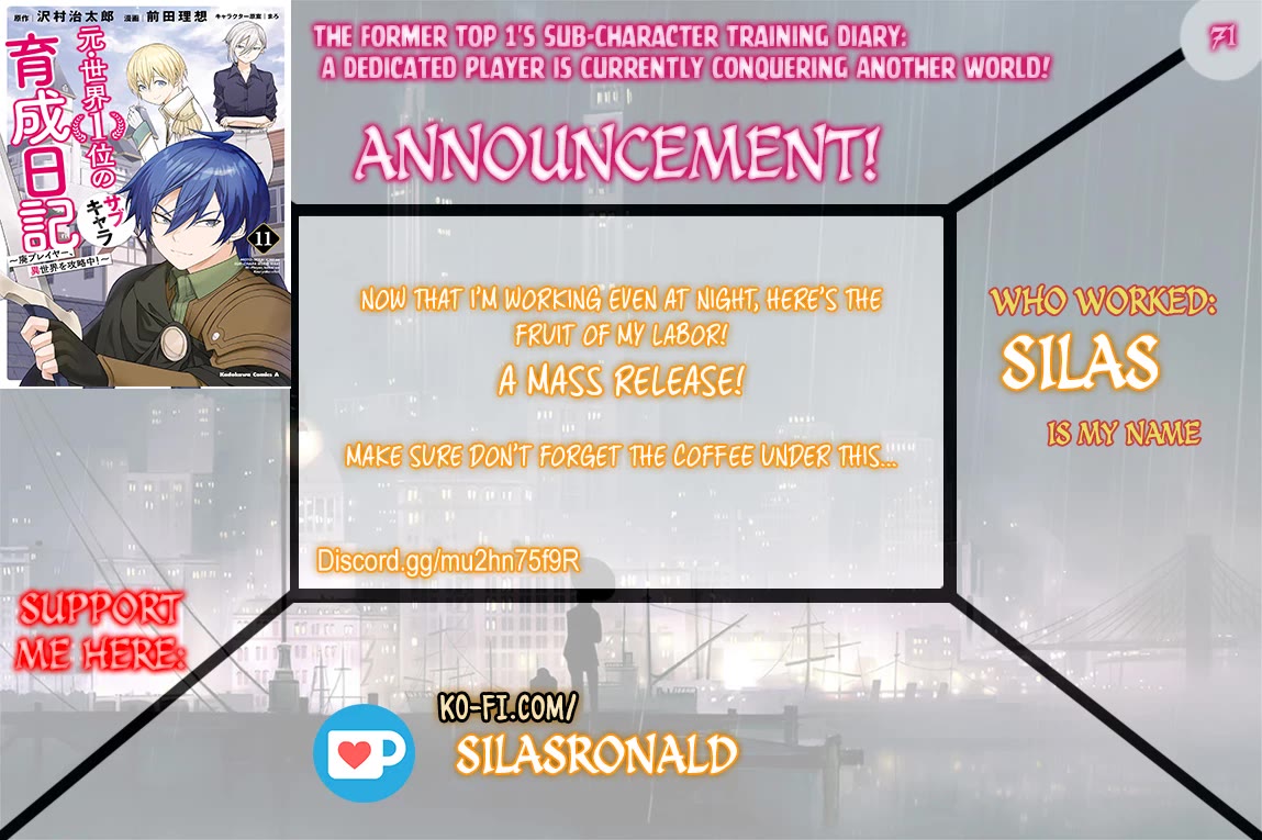 The Former Top 1's Sub-Character Training Diary ~A Dedicated Player is Currently Conquering Another World!~ chapter 71 page 1