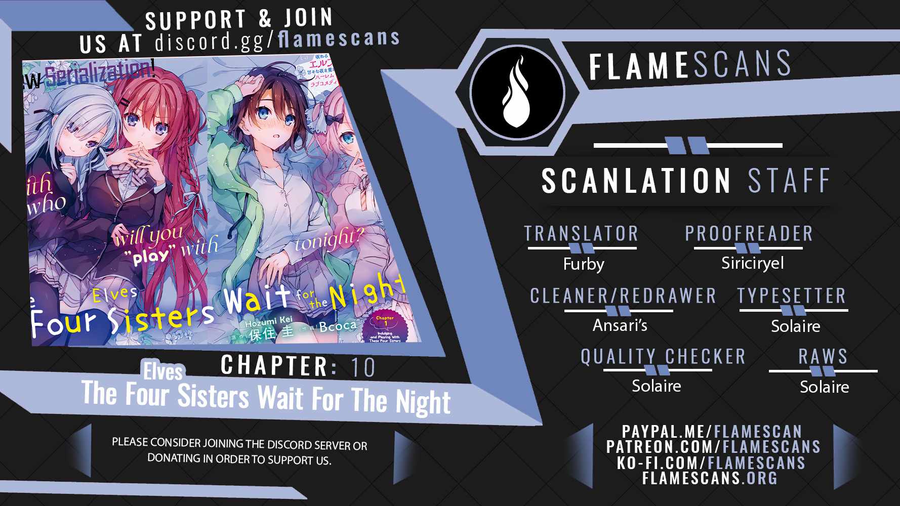 The Four Sisters (Elves) Wait For The Night chapter 10 page 1