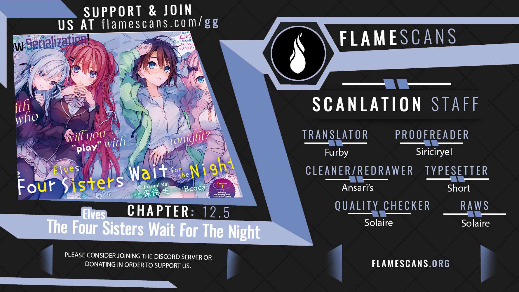 The Four Sisters (Elves) Wait For The Night chapter 12.5 page 1