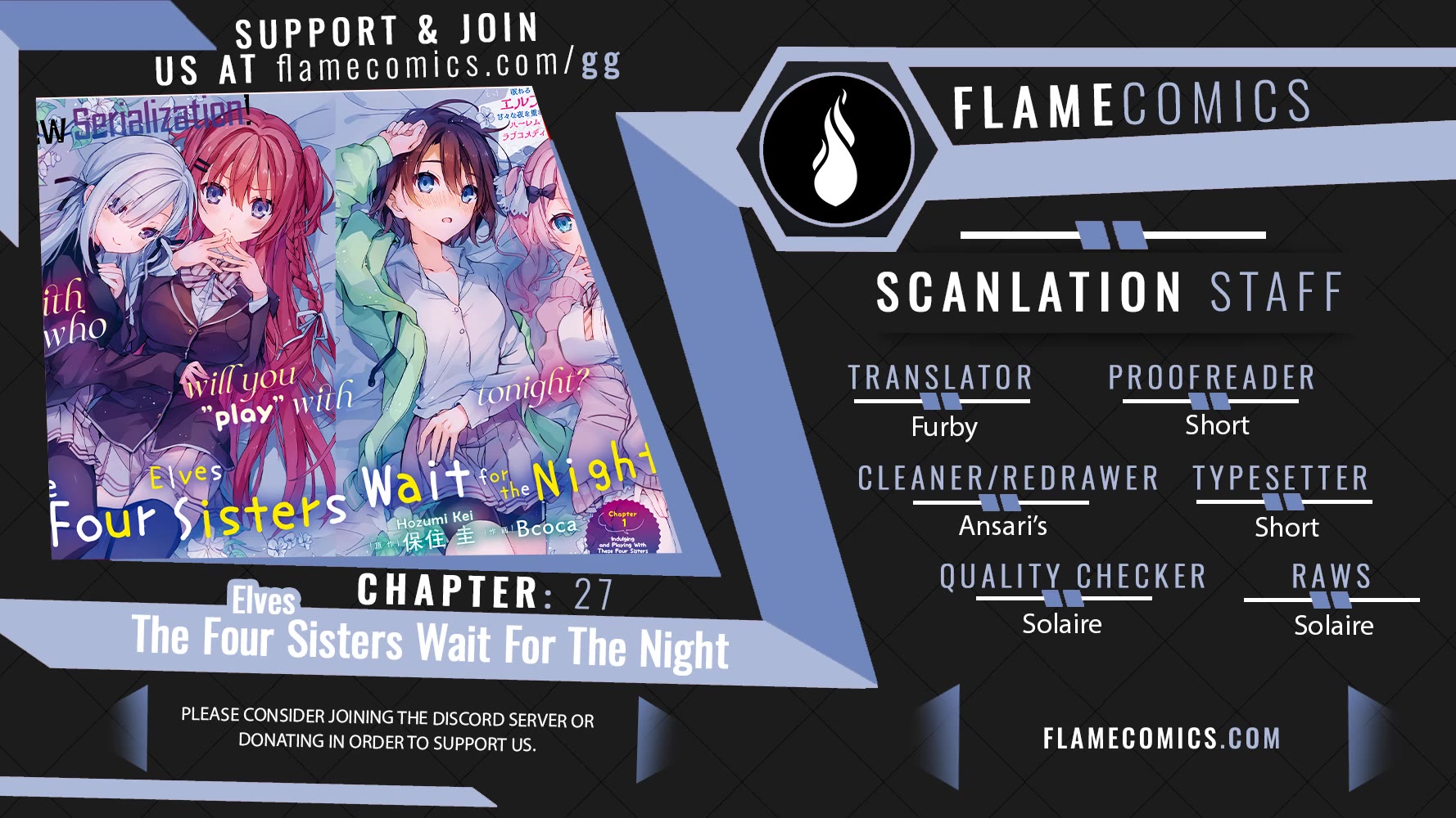 The Four Sisters (Elves) Wait For The Night chapter 27 page 1