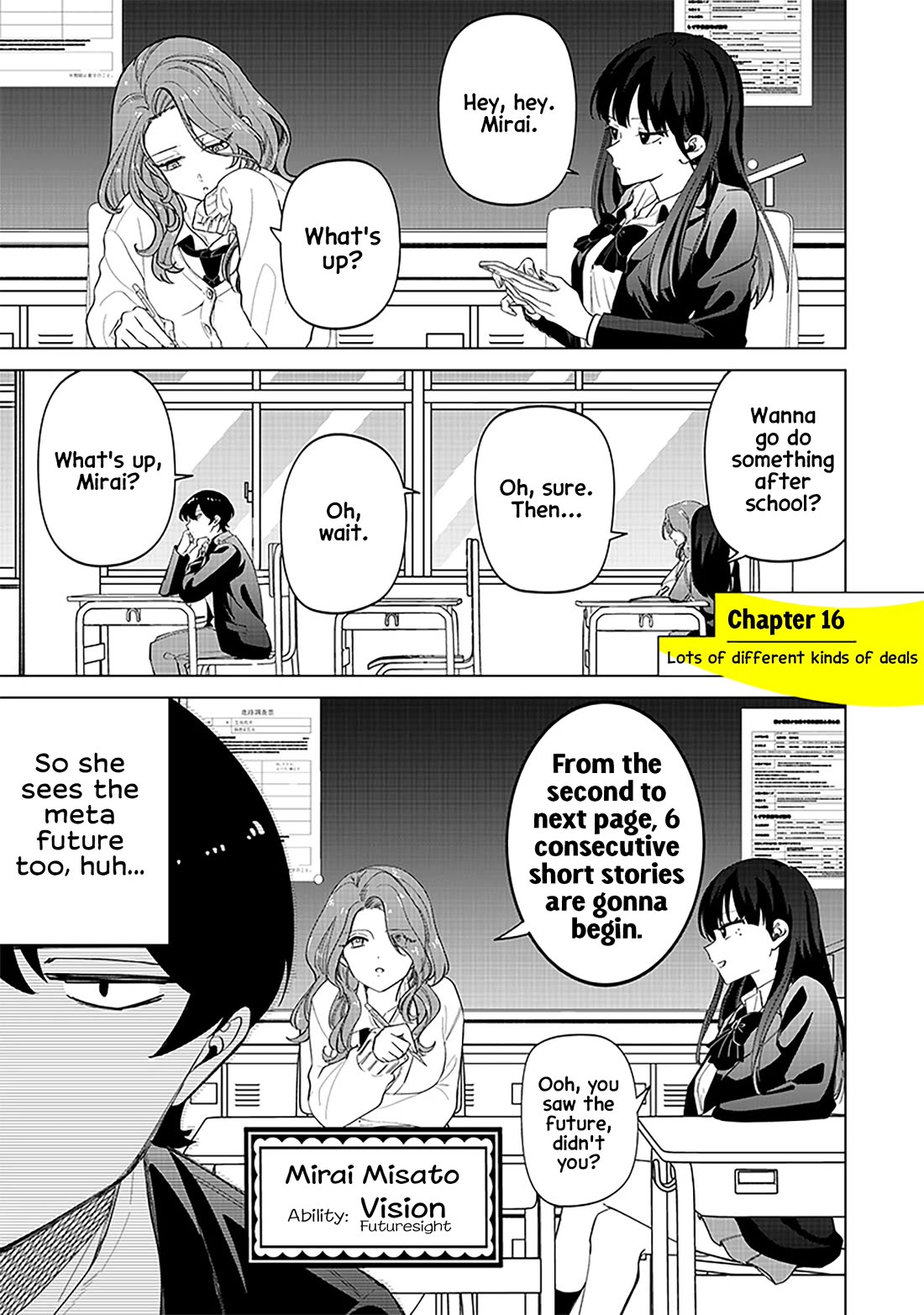 The Gals Who Always Say Insane Things: My Daily Life at a Private Paranormal High School chapter 16 page 1