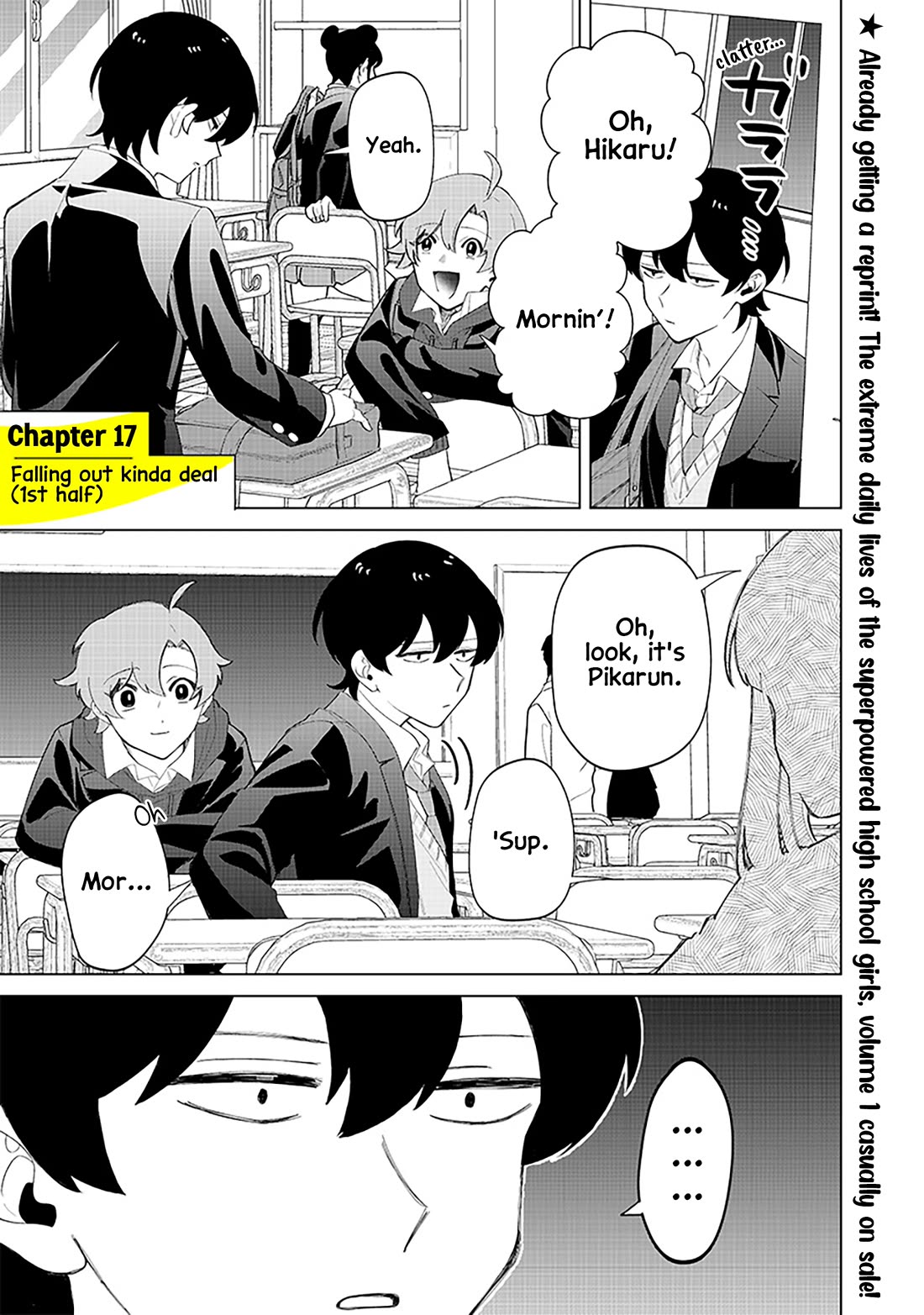 The Gals Who Always Say Insane Things: My Daily Life at a Private Paranormal High School chapter 17 page 1