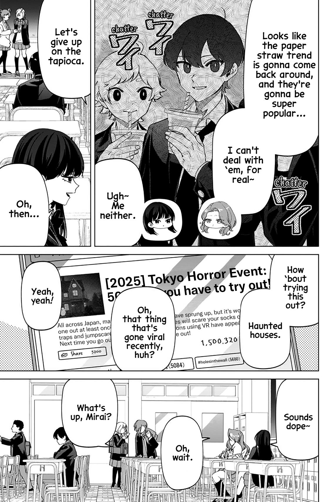 The Gals Who Always Say Insane Things: My Daily Life at a Private Paranormal High School chapter 31.5 page 3