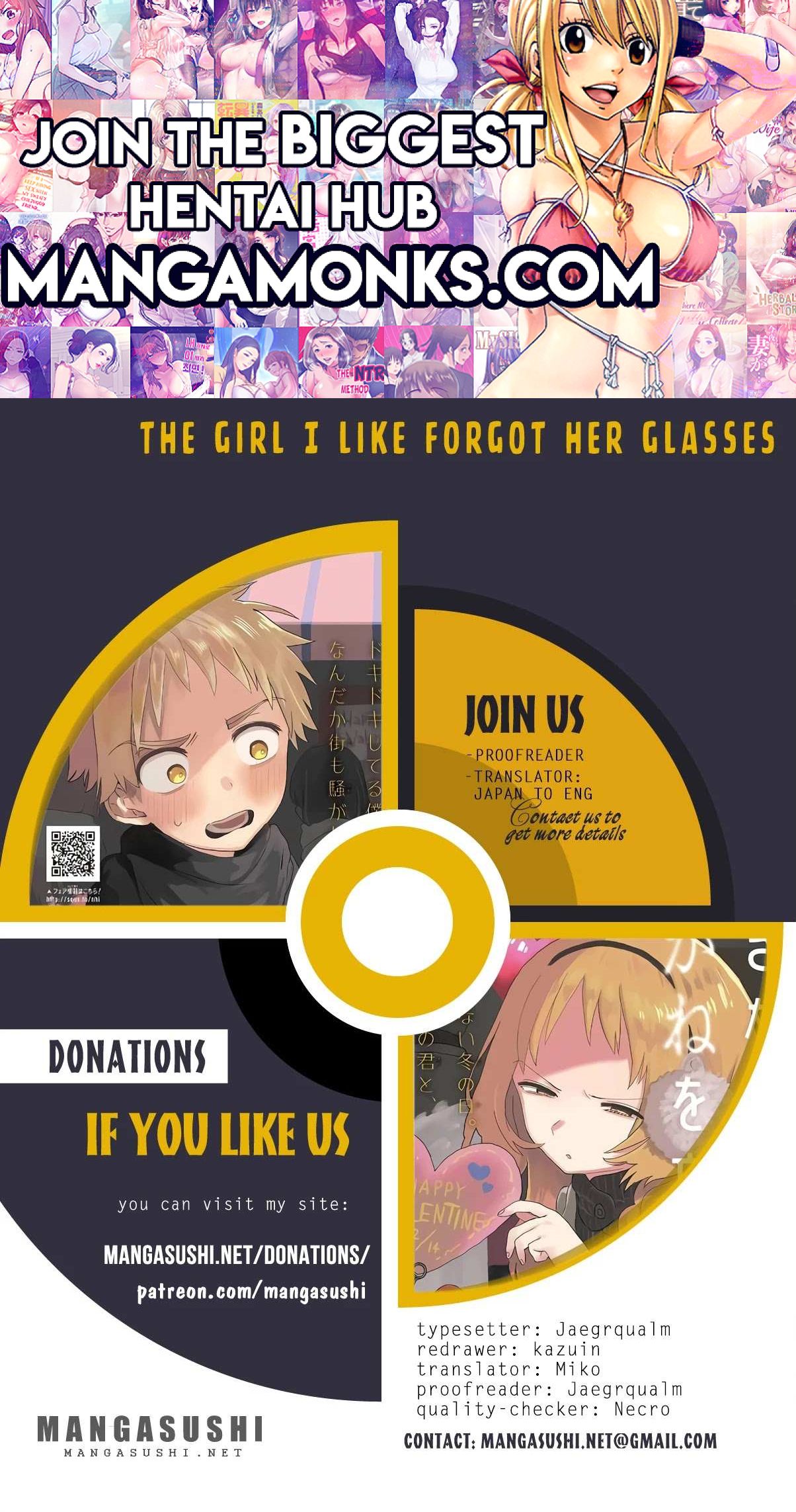 The Girl I Like Forgot Her Glasses chapter 71 page 1