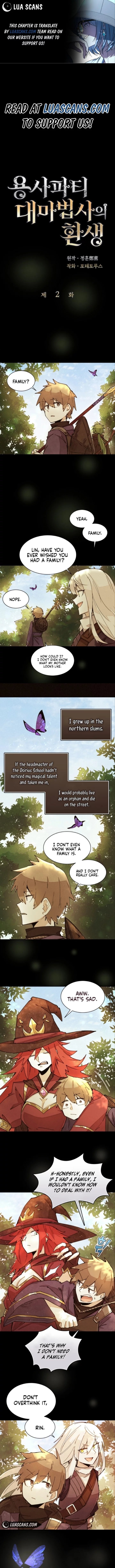 The Great Mage Of The Hero’S Party Reincarnates chapter 2 page 2