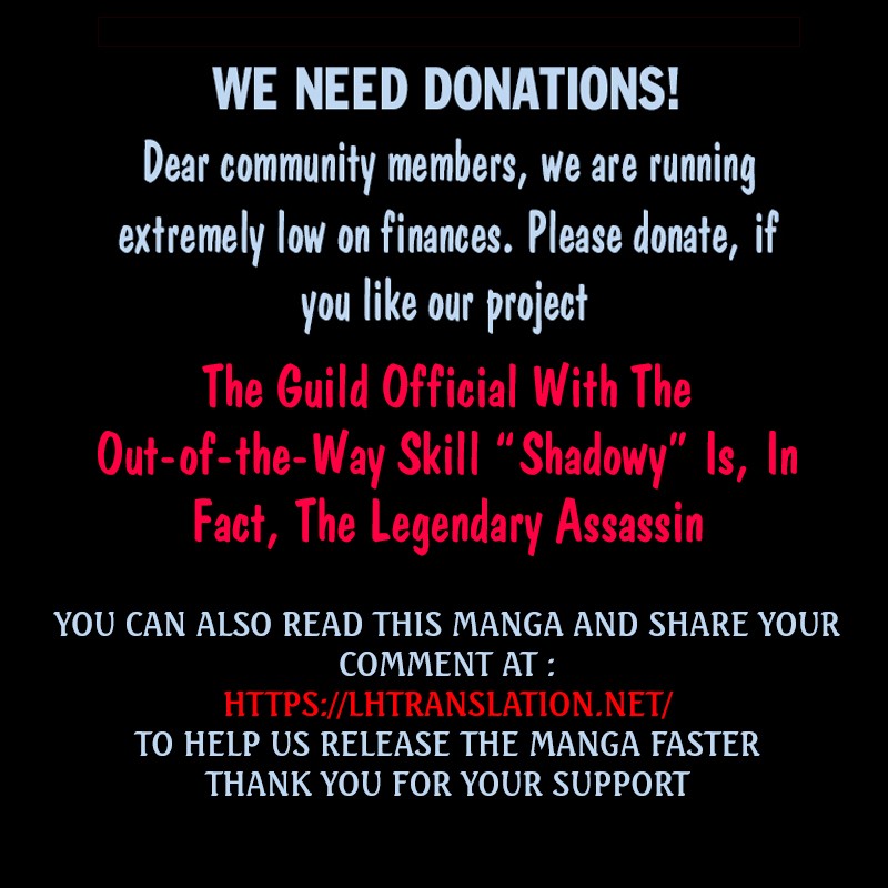 The Guild Official With The Out-of-the-Way Skill “Shadowy” Is, In Fact, The Legendary Assassin chapter 7 page 38