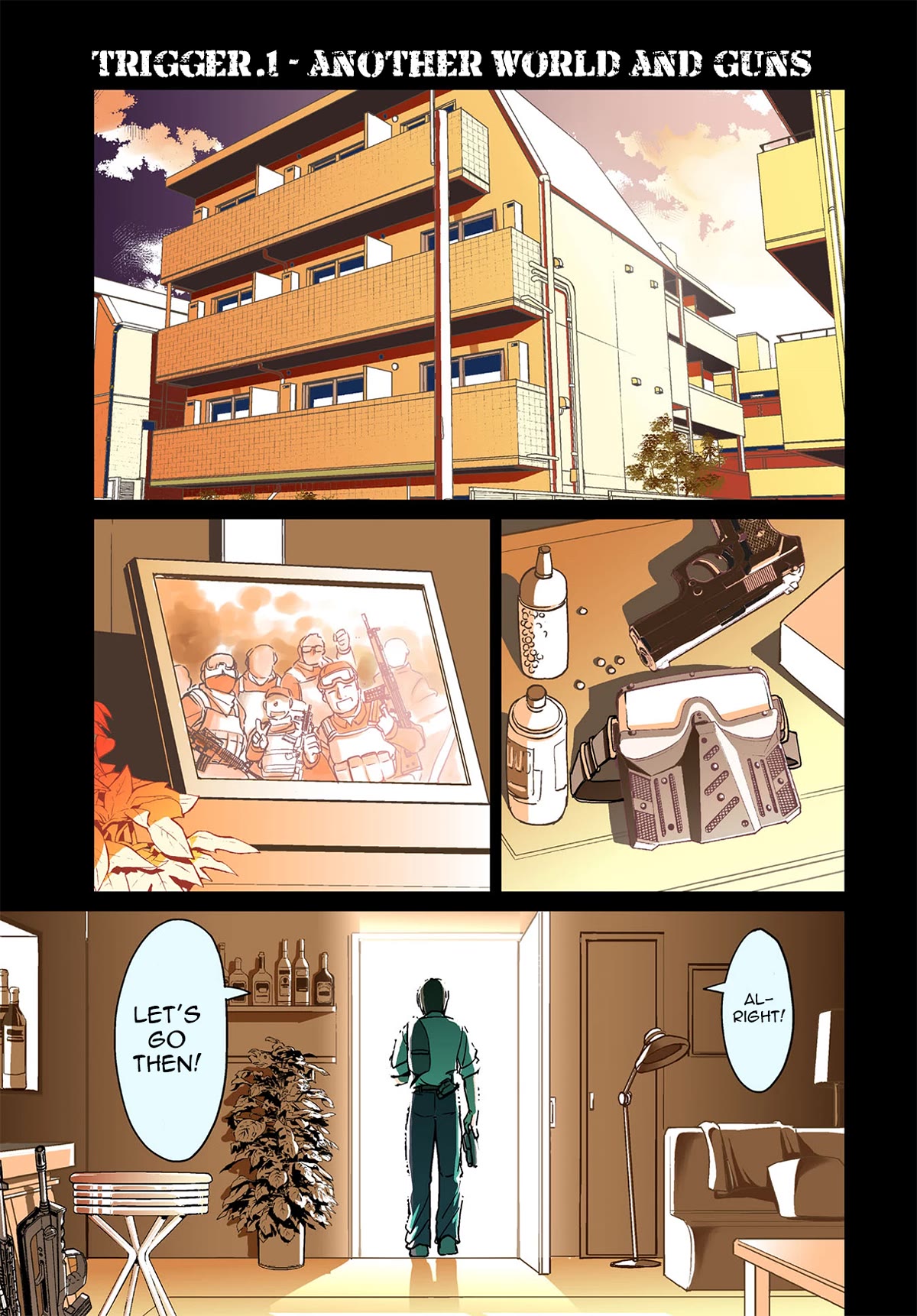 The Gunner's Life of a Middle-aged Man Summoned to Another World and Armed With a Rifle chapter 1 page 2