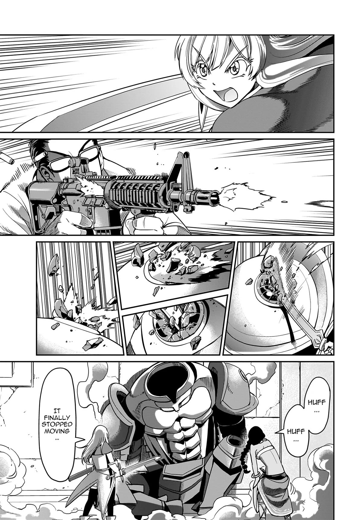 The Gunner's Life of a Middle-aged Man Summoned to Another World and Armed With a Rifle chapter 15 page 16