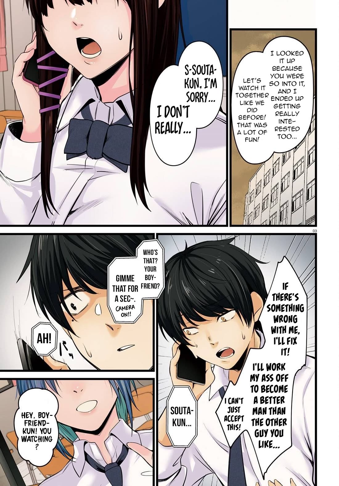 The Handsome Girl Who Stole My Girlfriend Seems to Be After Me Now chapter 1 page 4