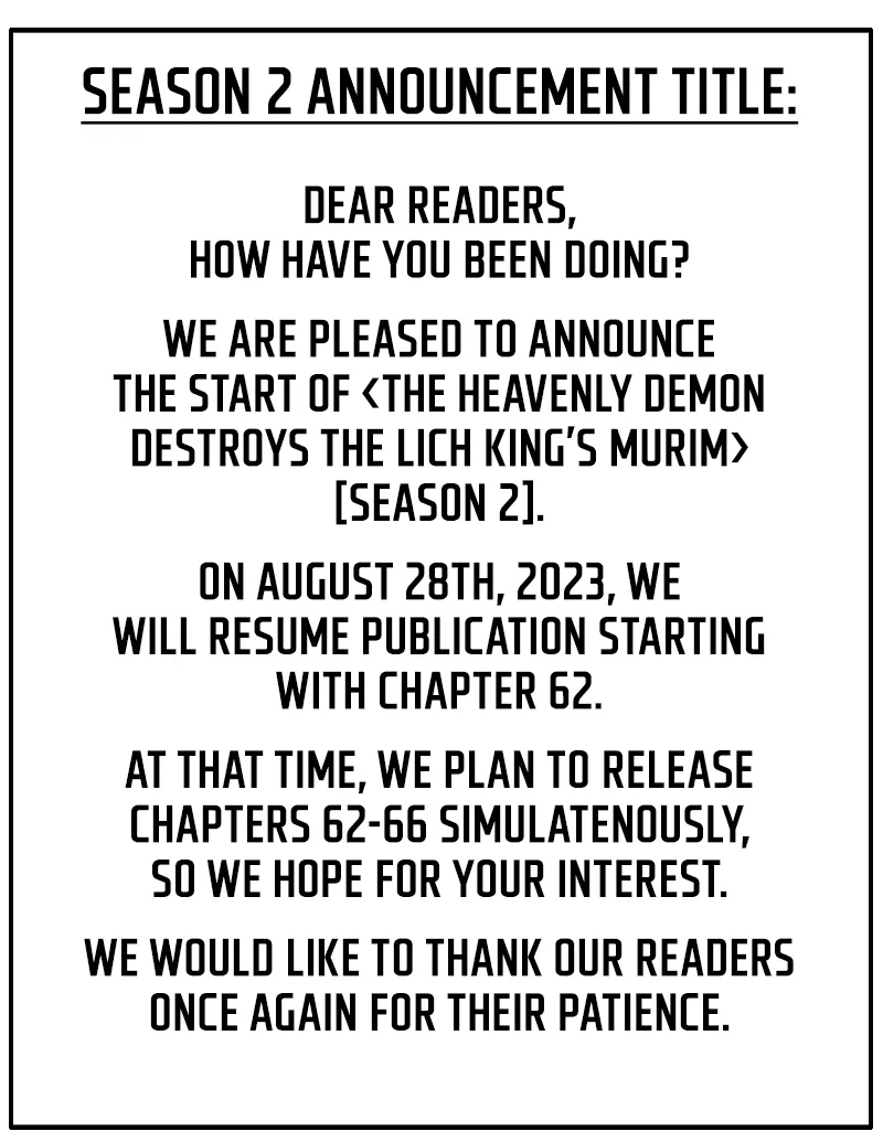 The Heavenly Demon Destroys the Lich King’s Murim chapter 61.6 page 1