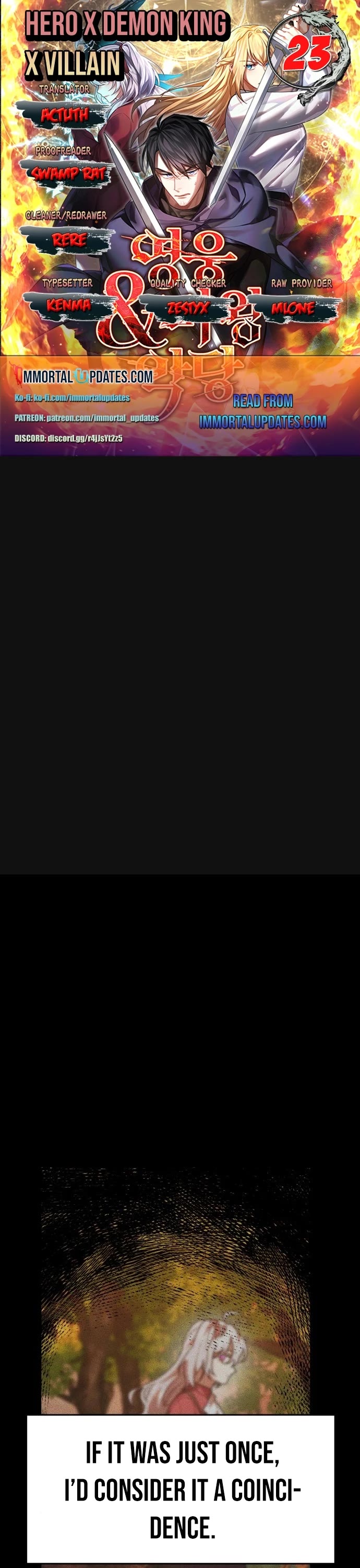 The Hero, the Demon, and the Villain chapter 23 page 1