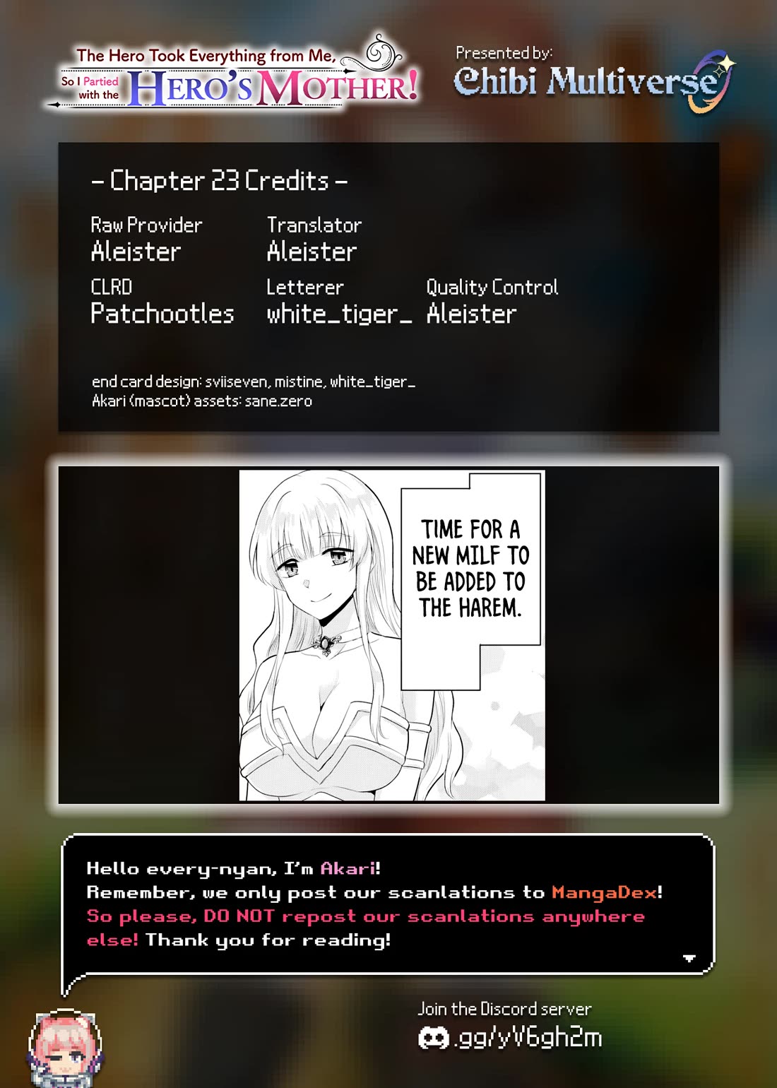 The Hero Took Everything from Me, So I Partied with the Hero’s Mother! chapter 23 page 29