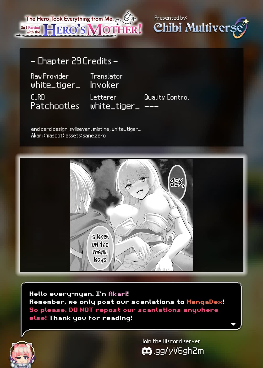 The Hero Took Everything from Me, So I Partied with the Hero’s Mother! chapter 29 page 29