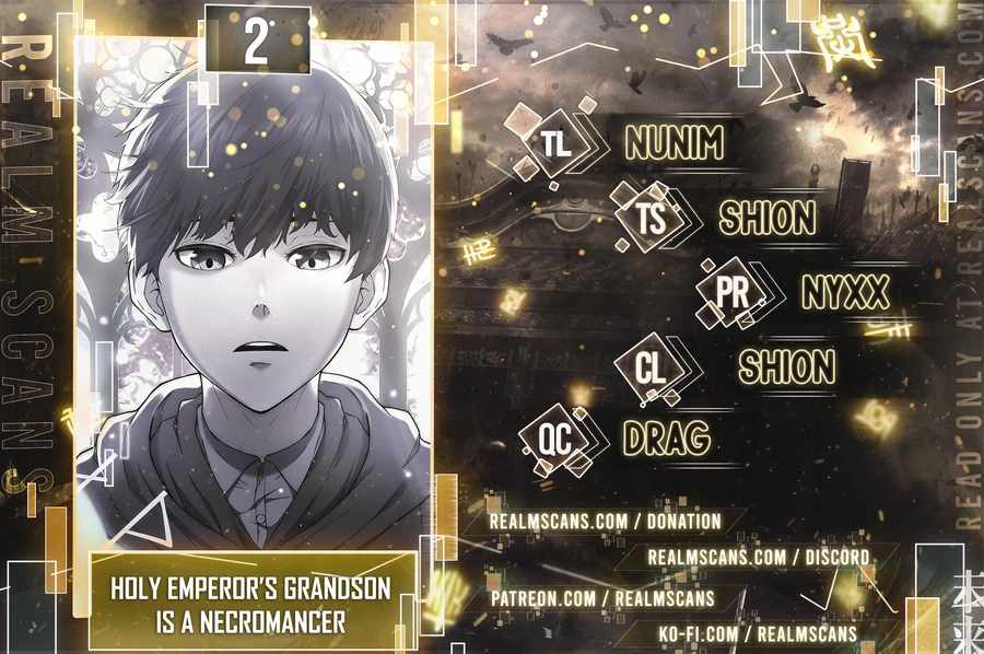 The Holy Emperor’s Grandson Is a Necromancer chapter 2 page 1