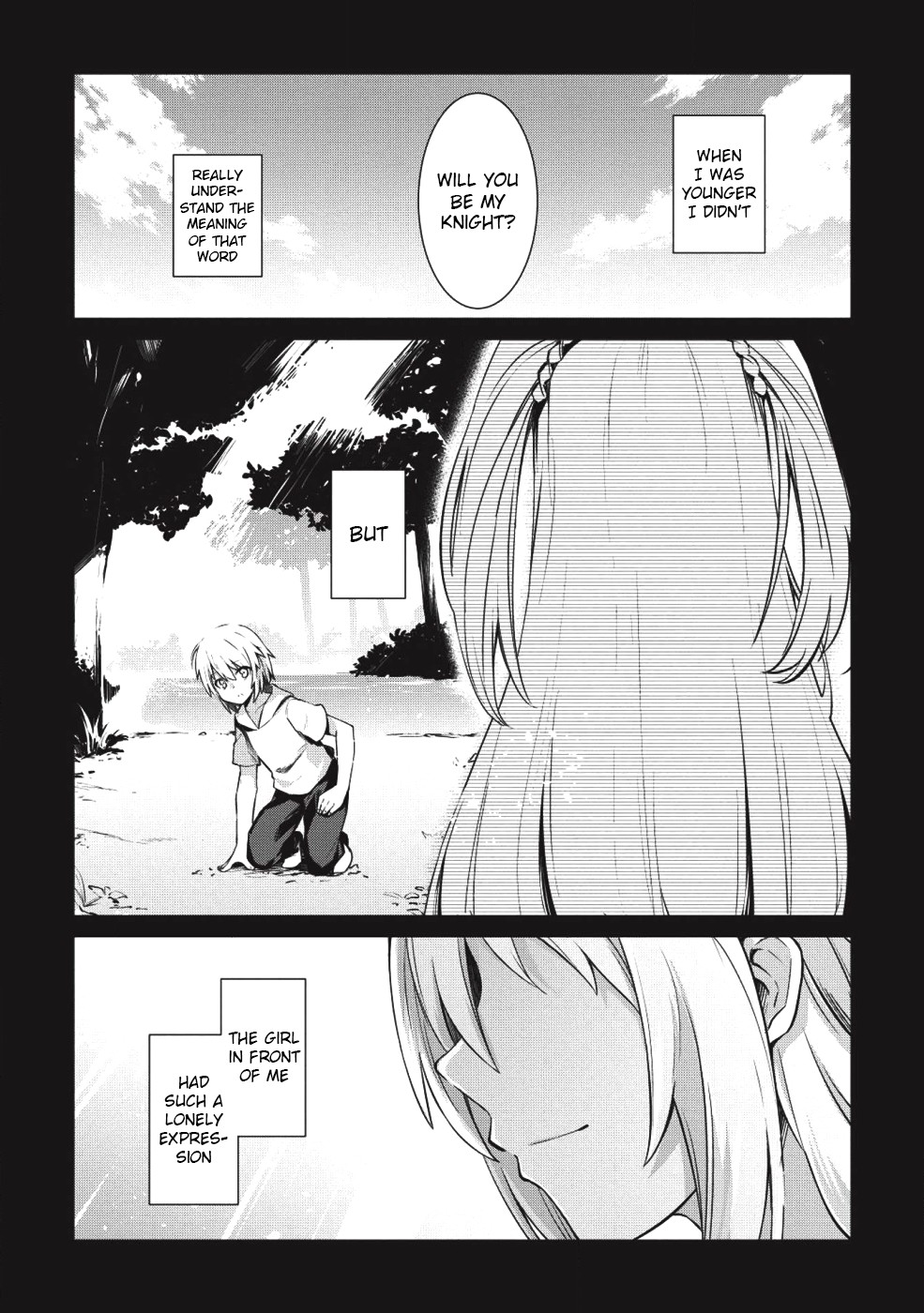 The holy knight's dark road chapter 1 page 1