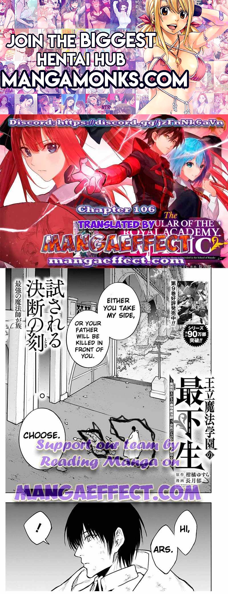 The Irregular of the Royal Academy of Magic chapter 106 page 1