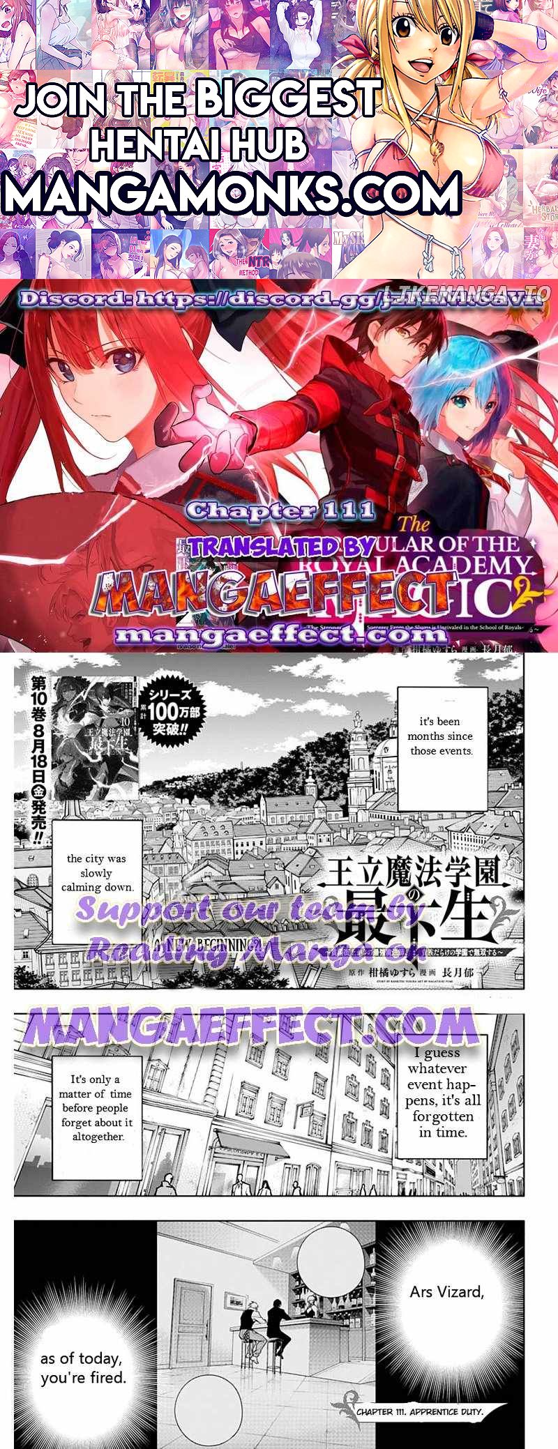 The Irregular of the Royal Academy of Magic chapter 111 page 1