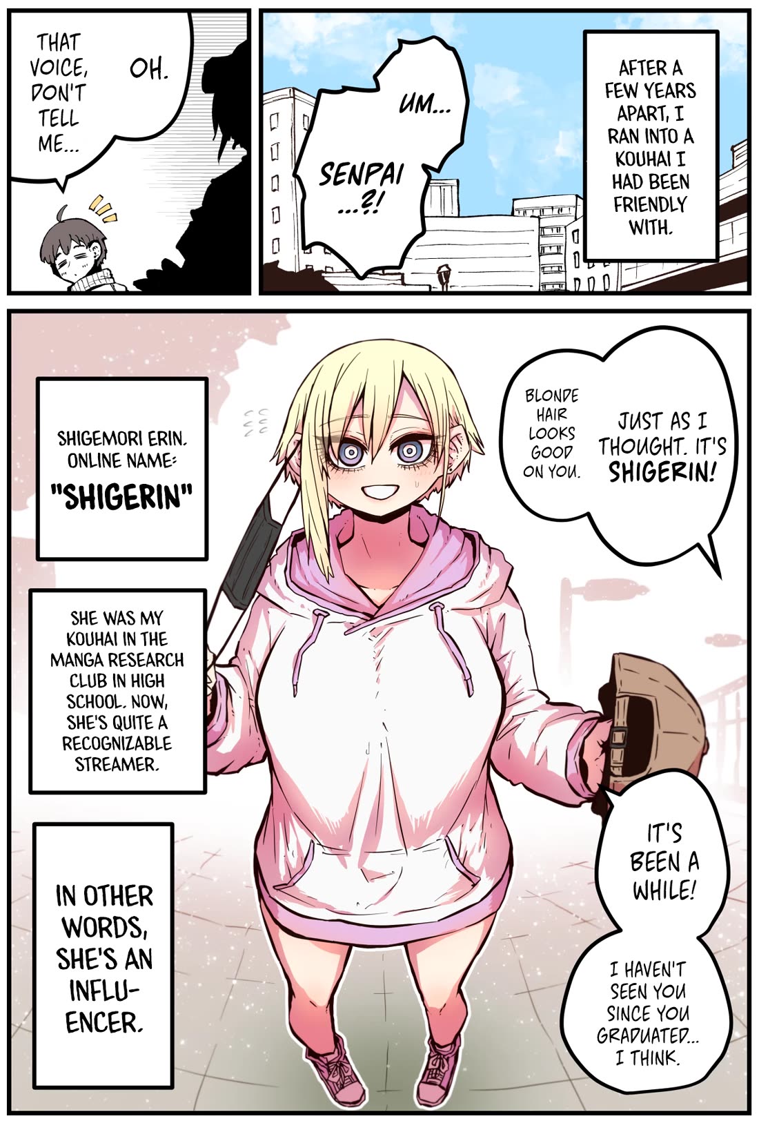 The Kouhai who Went from Introvert to Influencer chapter 1 page 1