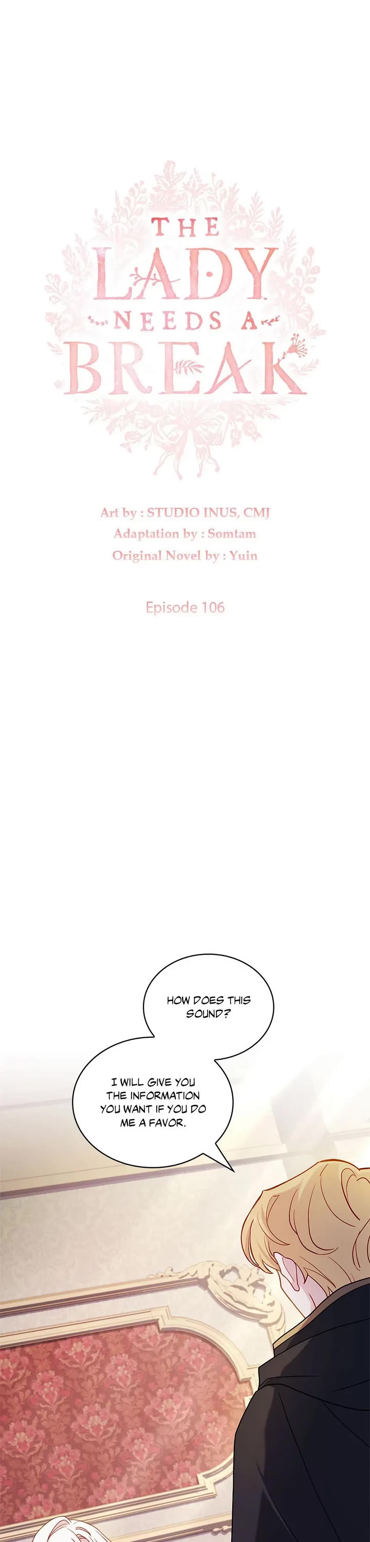 The Lady Wants to Rest chapter 106 page 1