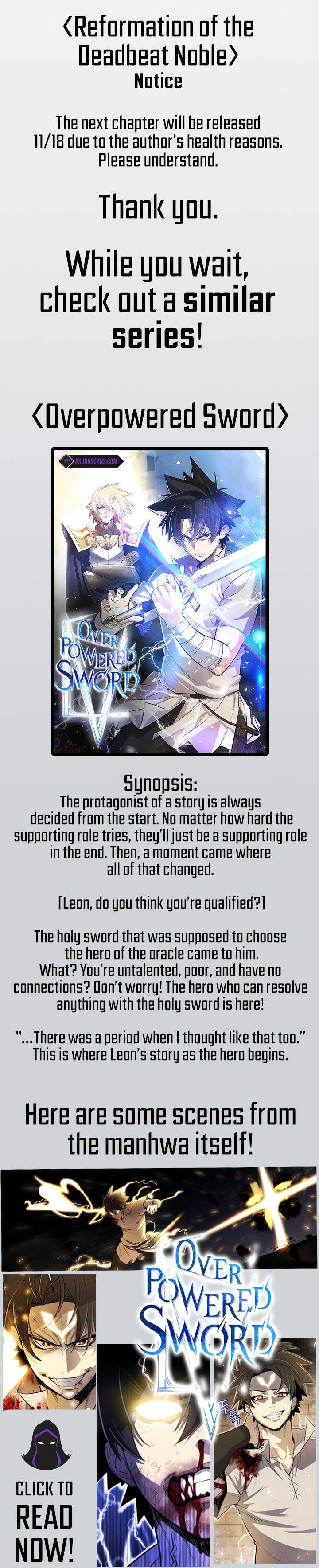 The Lazy Lord Masters the Sword chapter 72.5 page 1