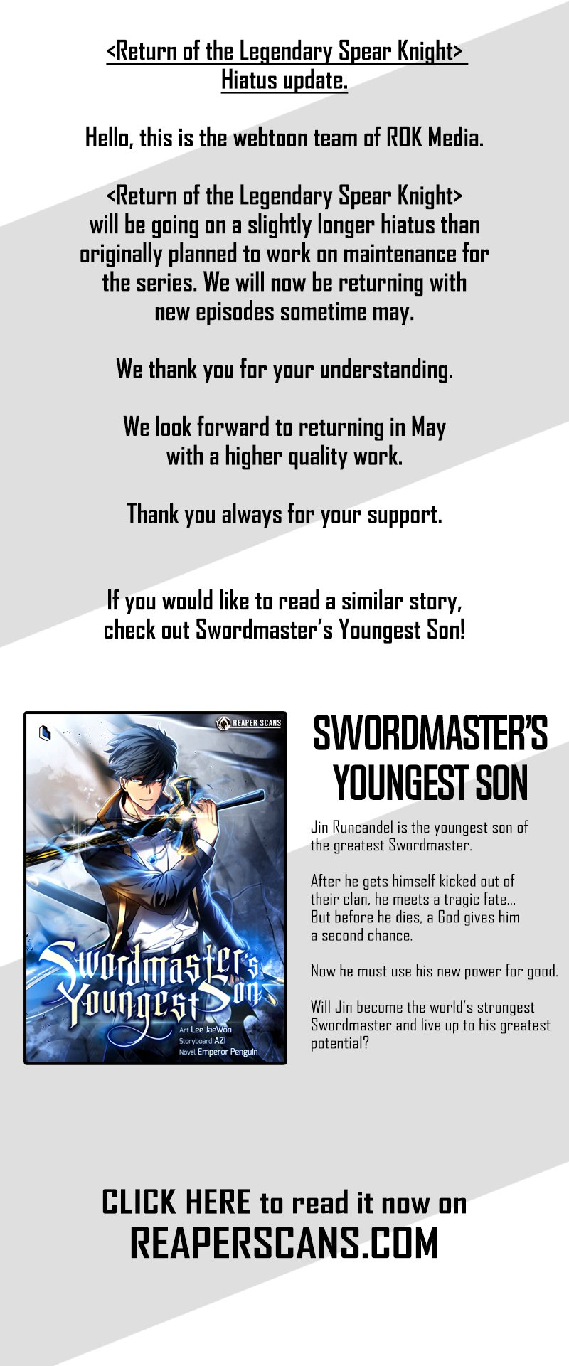 The Legendary Spearman Returns chapter 41.5 page 1