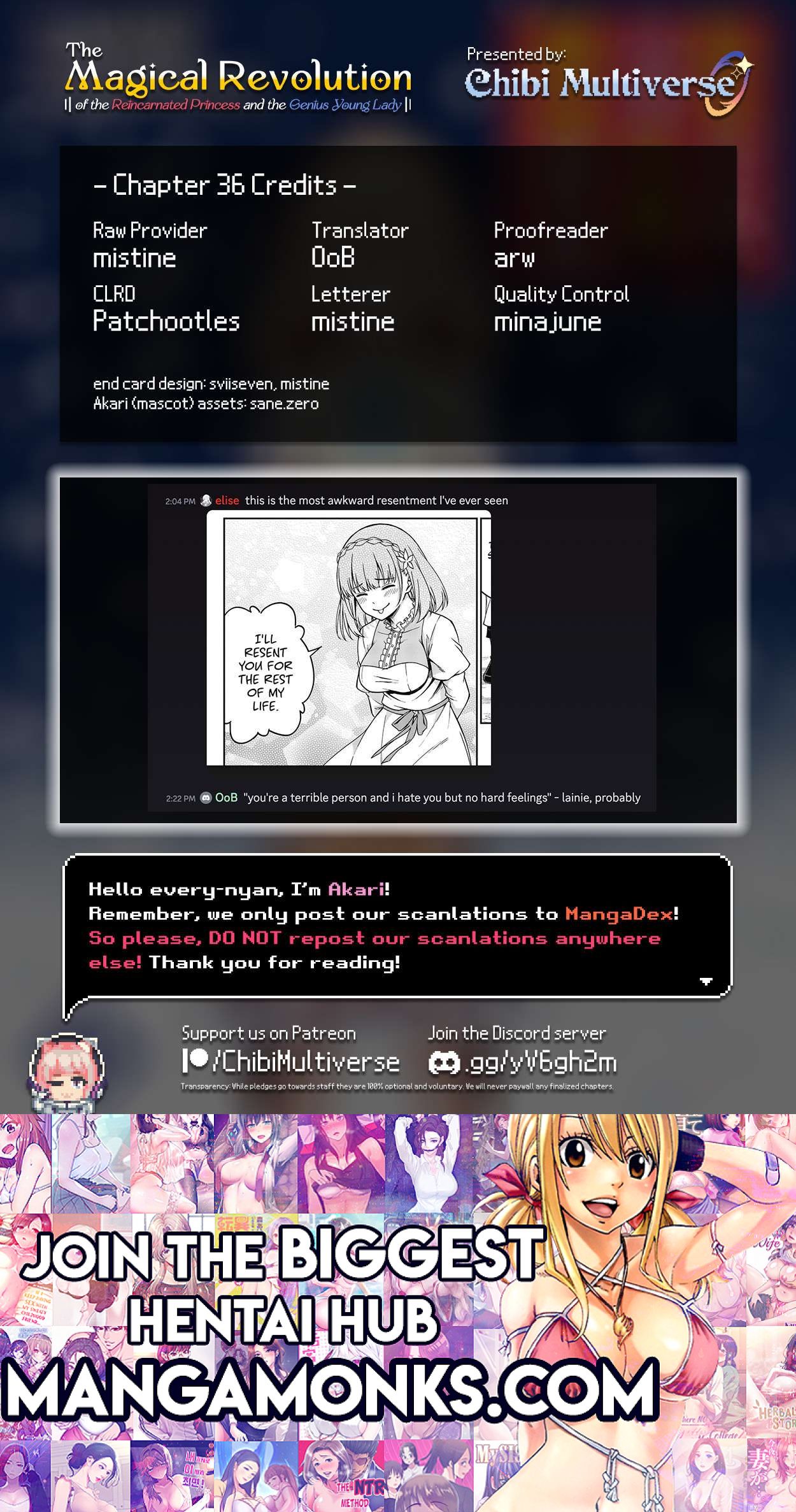 The Magical Revolution of the Reincarnated Princess and the Genius Young Lady chapter 36 page 34